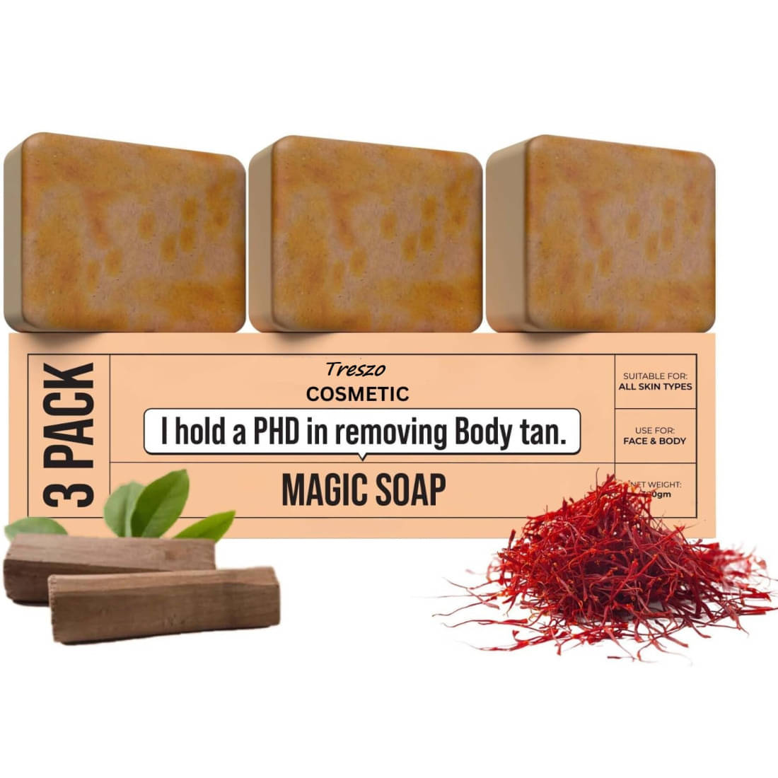 Treszo Skin Whitening GHAR SOAPS Magic Soap Refreshing Skin Soap for All Skin Type ( Pack of 3 ) Treszo Skin Whitening GHAR SOAPS Magic Soap Refreshing Skin Soap for All Skin Type ( Pack of 3 )