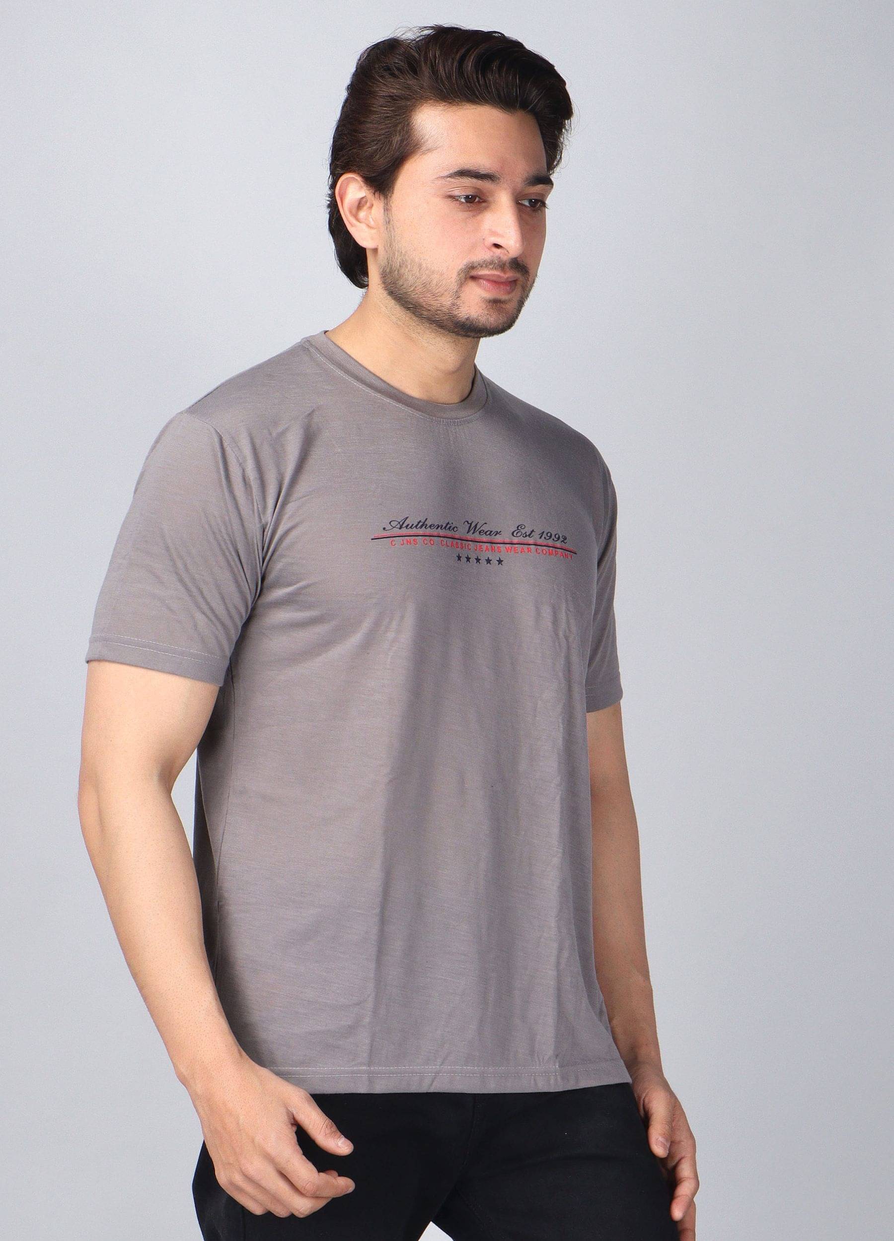     			WILD ELEPHANT Cotton Blend Regular Fit Printed Half Sleeves Men's Round T-Shirt - Multicolor ( Pack of 1 )