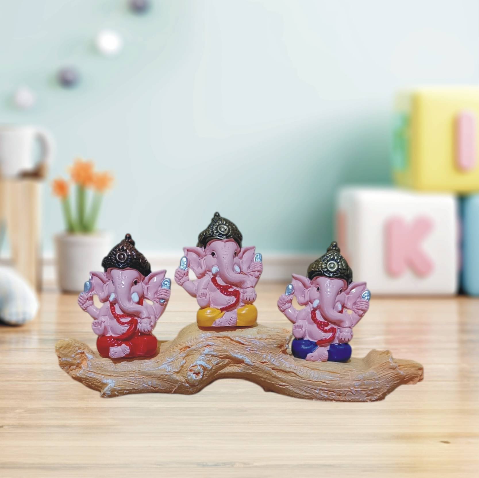     			WINSOME COLLECTION Polyresin Lord Ganesha Idol ( 17 cm )
