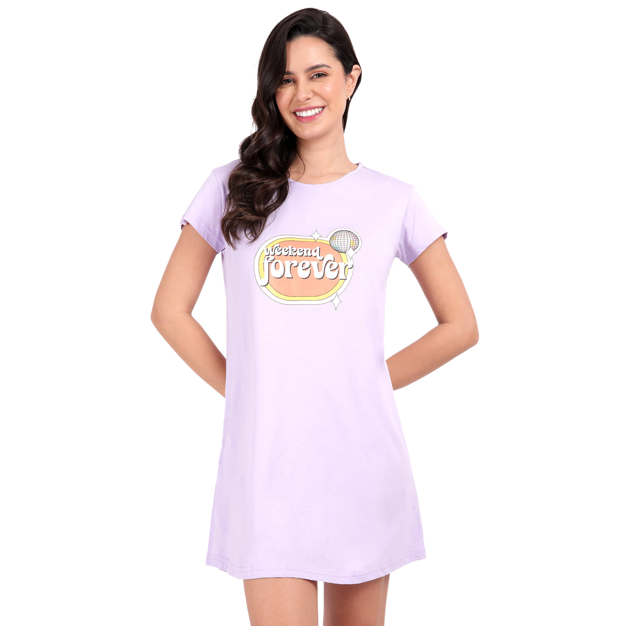 snappyb Women Cotton Solid Regular Fit Round Neck T-Shirt ( Lavender ) snappyb Women Cotton Solid Regular Fit Round Neck T-Shirt ( Lavender )
