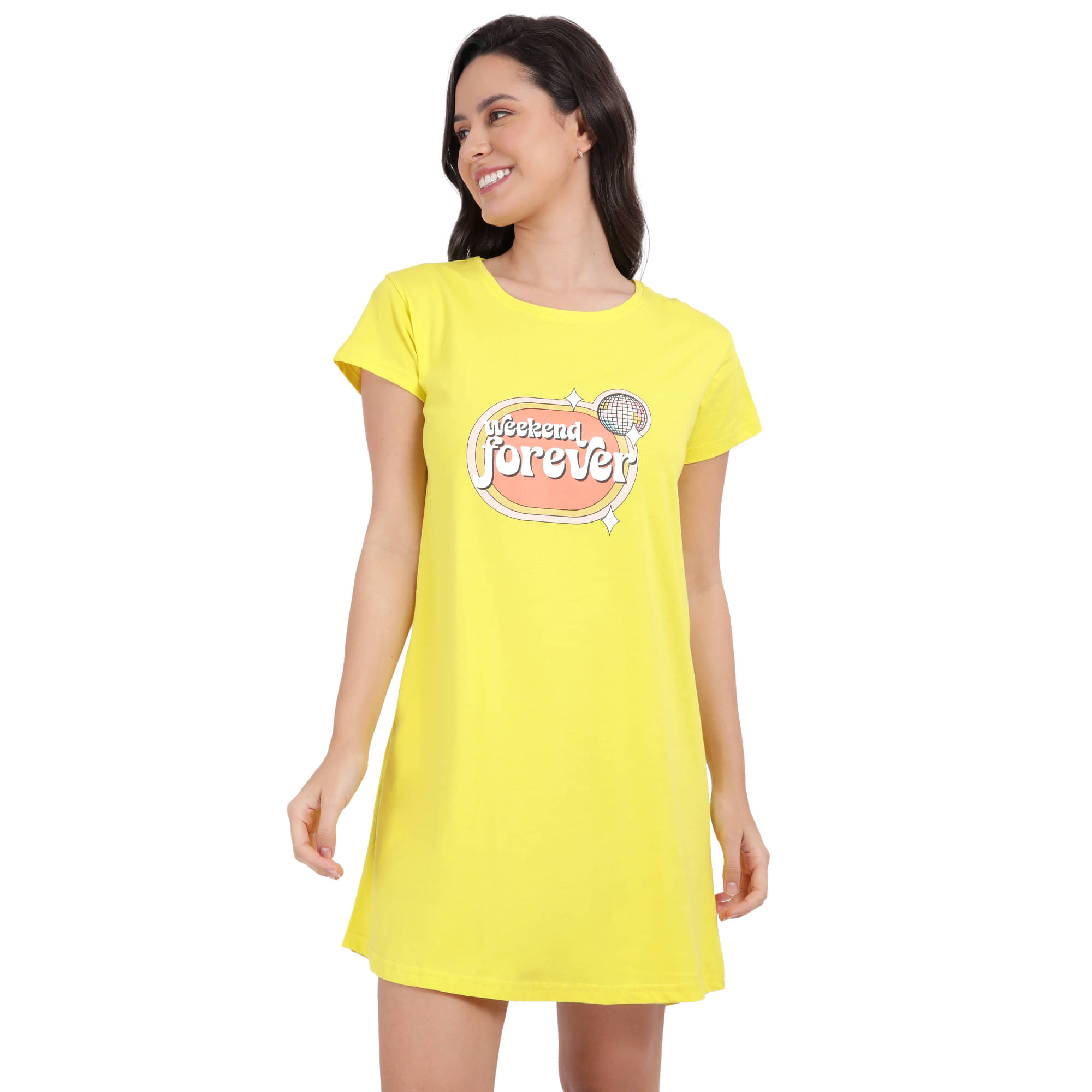     			snappyb Women Cotton Solid Regular Fit Round Neck T-Shirt ( Yellow )