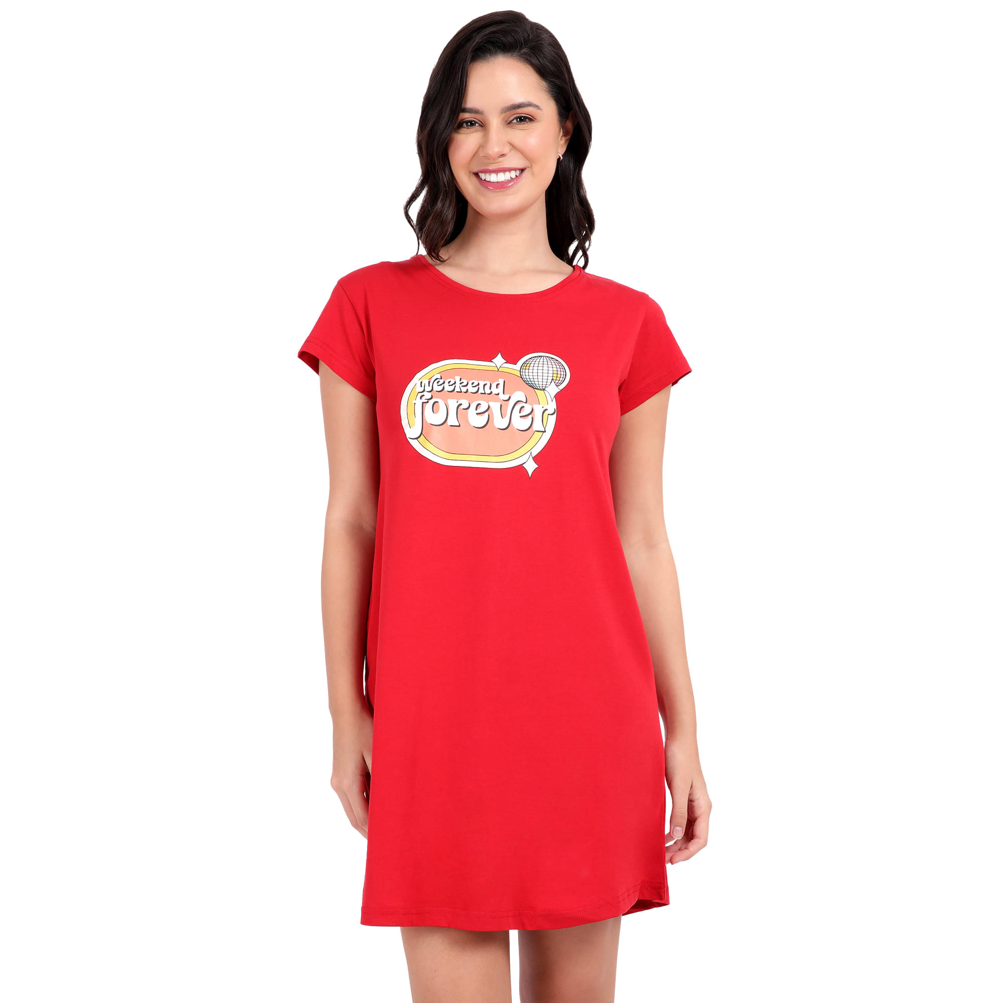 snappyb Women Cotton Solid Regular Fit Round Neck T-Shirt ( Red ) snappyb Women Cotton Solid Regular Fit Round Neck T-Shirt ( Red )