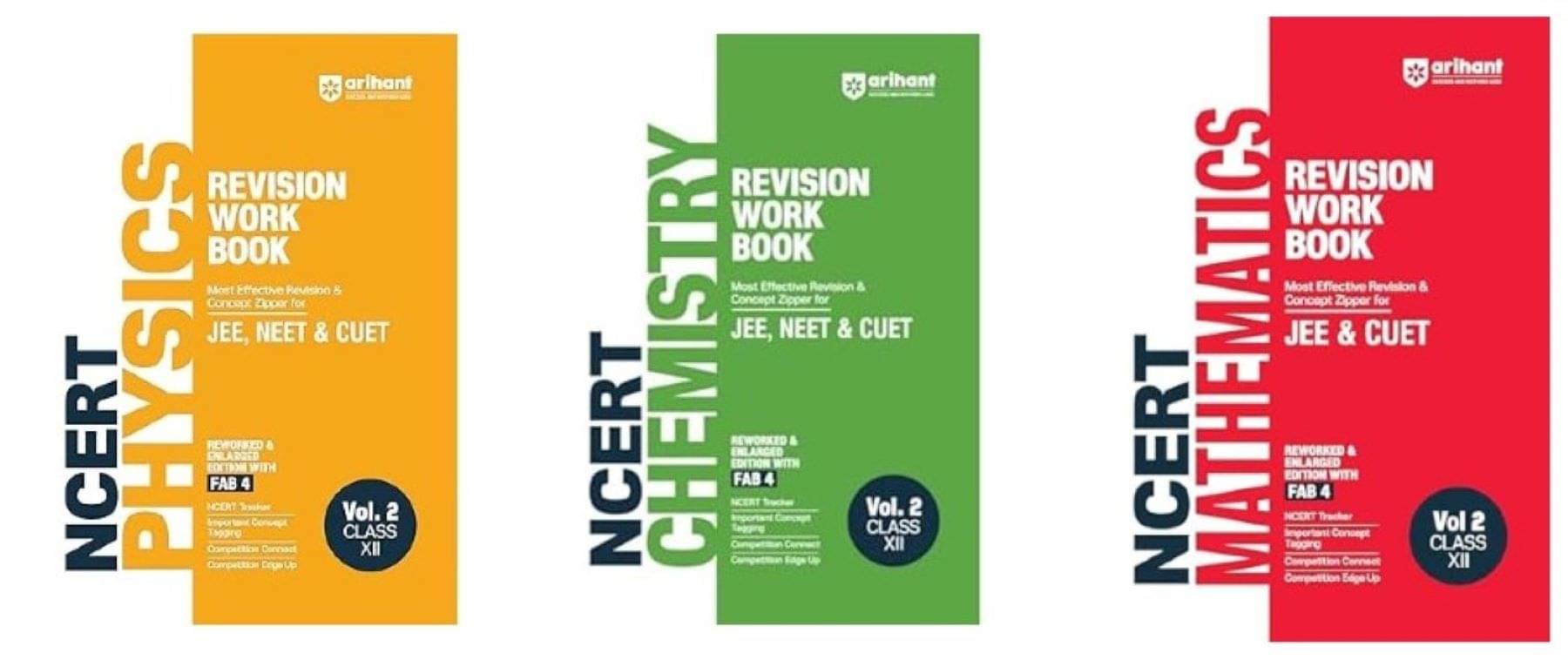     			Arihant NCERT Revision Workbook for JEE & CUET | Physics, Chemistry & Mathematics Vol. 2 Class XII  2025 EXAM