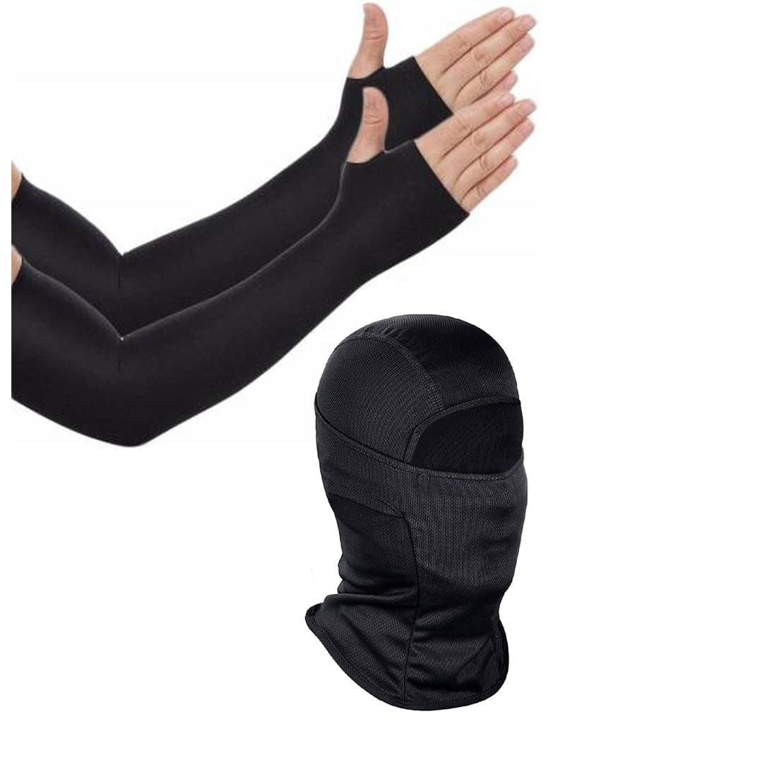     			Ben Toi Black Solid Riding Sleeves ( Single Set )