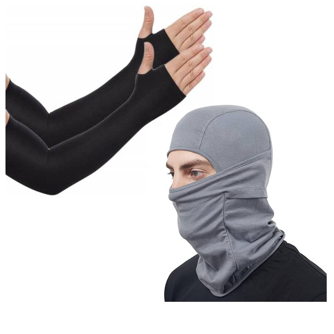     			Ben Toi Black Solid Riding Sleeves ( Single Set )
