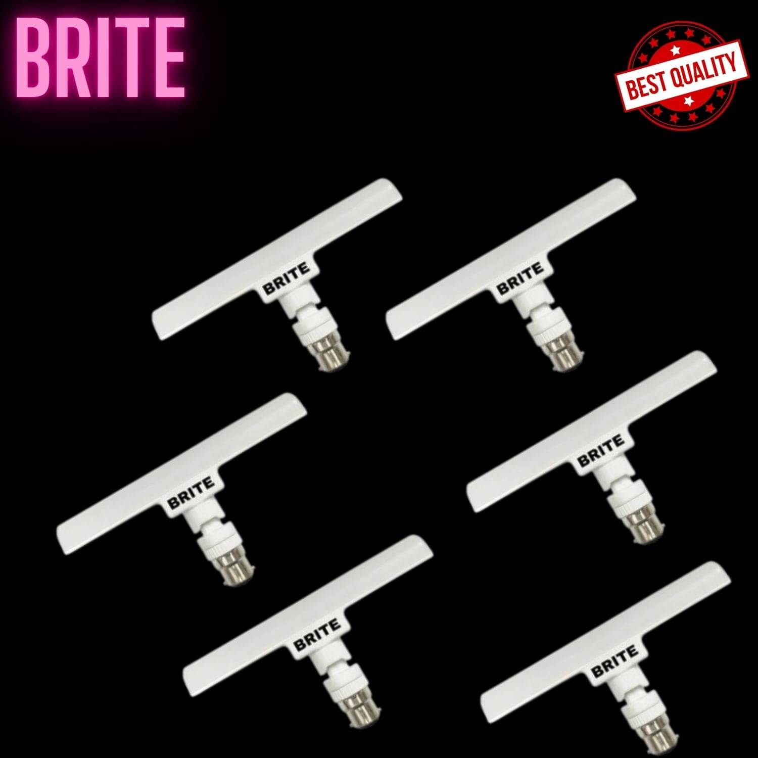     			Brite 12W Cool Day Light T-Bulb ( Pack of 6 )