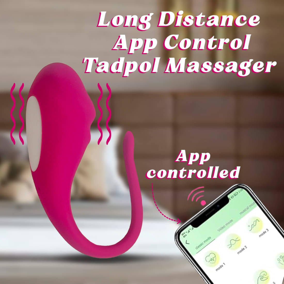     			Calmras Flamingo Mobile App Portable Manual Massager