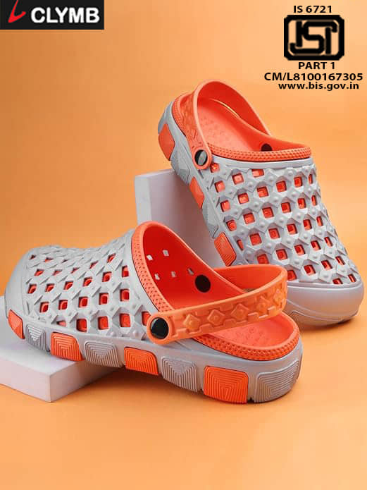 Clymb - Orange Men's Clogs