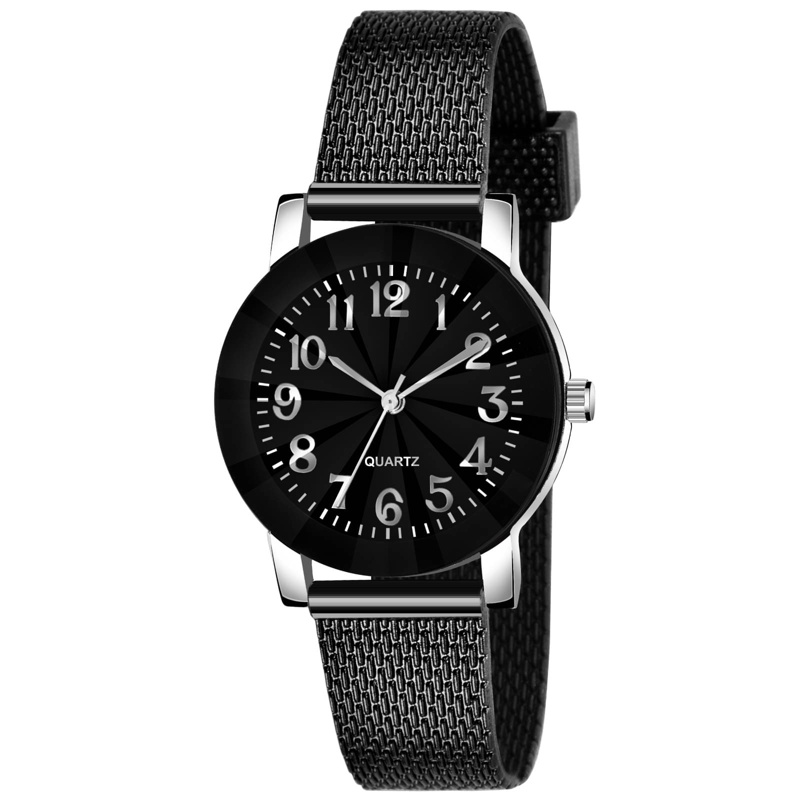     			Cosmic Black Resin Analog Womens Watch