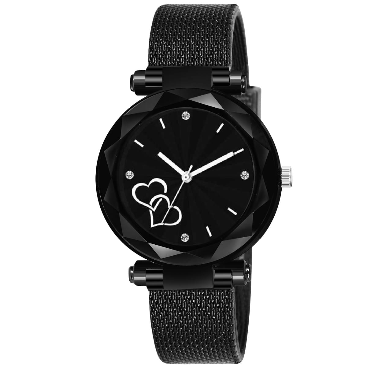    			Cosmic Black Resin Analog Womens Watch