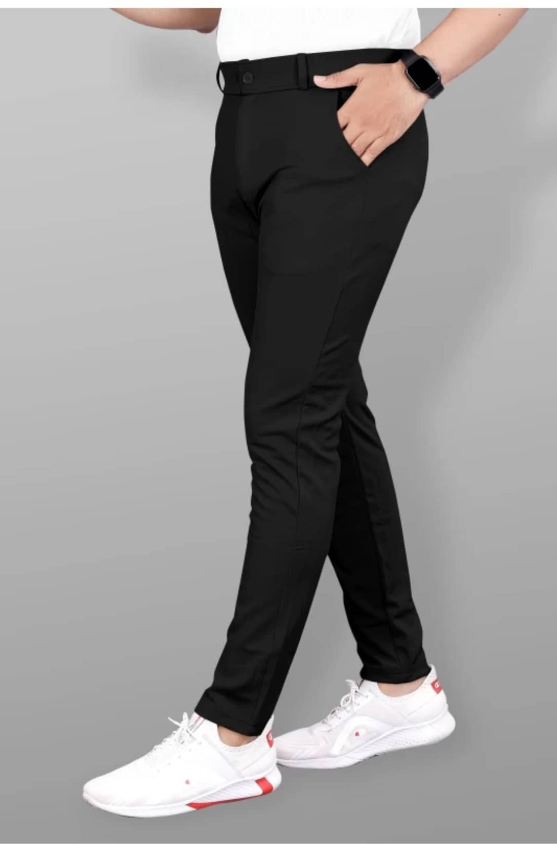 black and gold cocktail dress Men's Tailored Gray Slim-Fit Dress Pants. – HolloMen main image 0