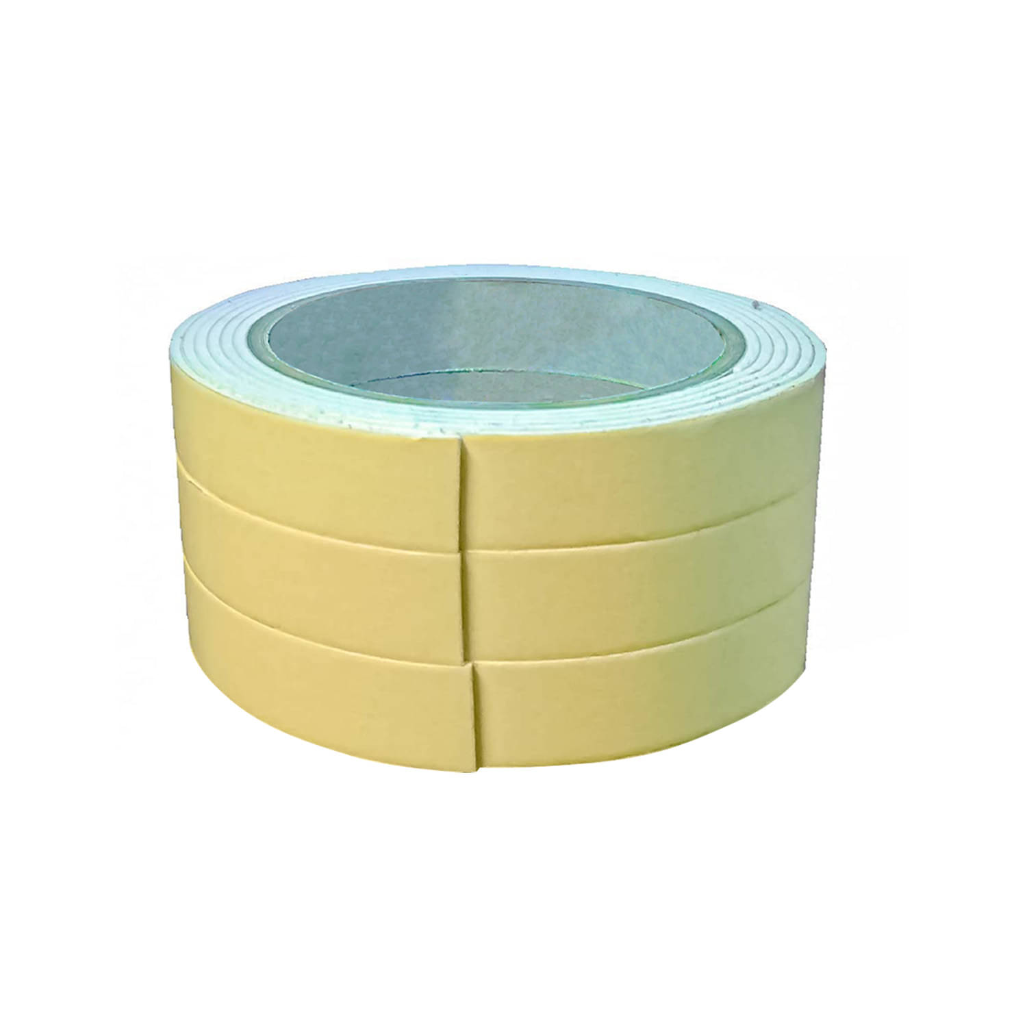     			Double Sided Self Adhesive Foam Mounting Tape for Wall/Craft 1.5mt Set of 3 Yellow Double Sided Foam Tape ( Pack of 3 )