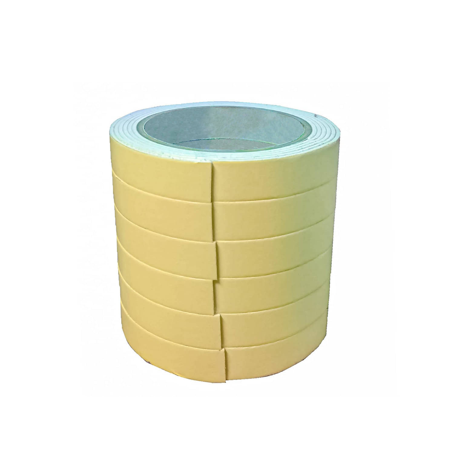     			Double Sided Self Adhesive Foam Mounting Tape for Wall/Craft 1.5mt Set of 6, Yellow Double Sided Foam Tape ( Pack of 6 )