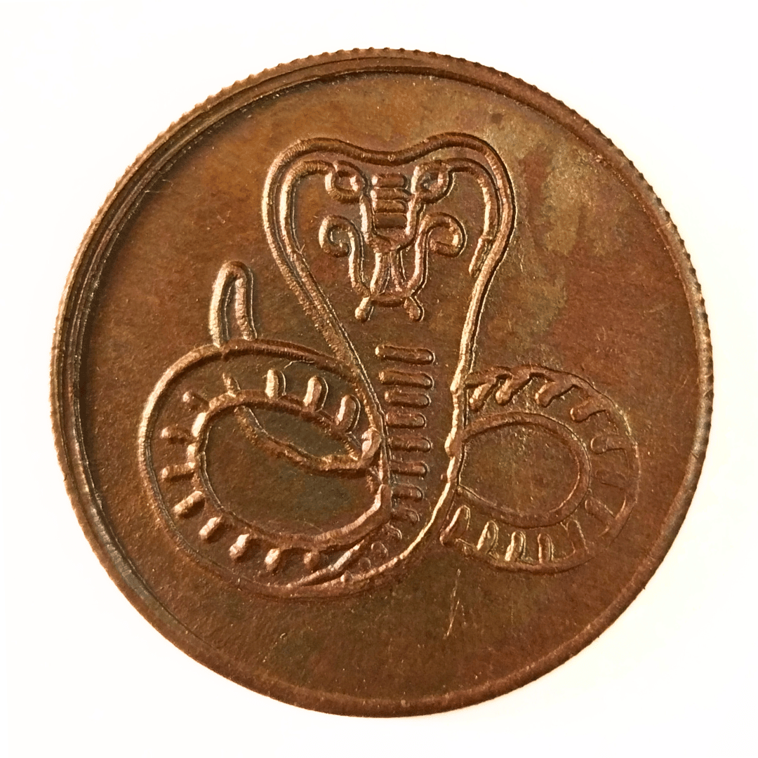 EXTREMELY RARE 1835 NAAG DEVTA TEMPLE TOKEN COIN | VINTAGE DESIGN | 10 GRAMS | 5 CM | RELIGIOUS COLLECTIBLE | A+++ CONDITION EXTREMELY RARE 1835 NAAG DEVTA TEMPLE TOKEN COIN | VINTAGE DESIGN | 10 GRAMS | 5 CM | RELIGIOUS COLLECTIBLE | A+++ CONDITION