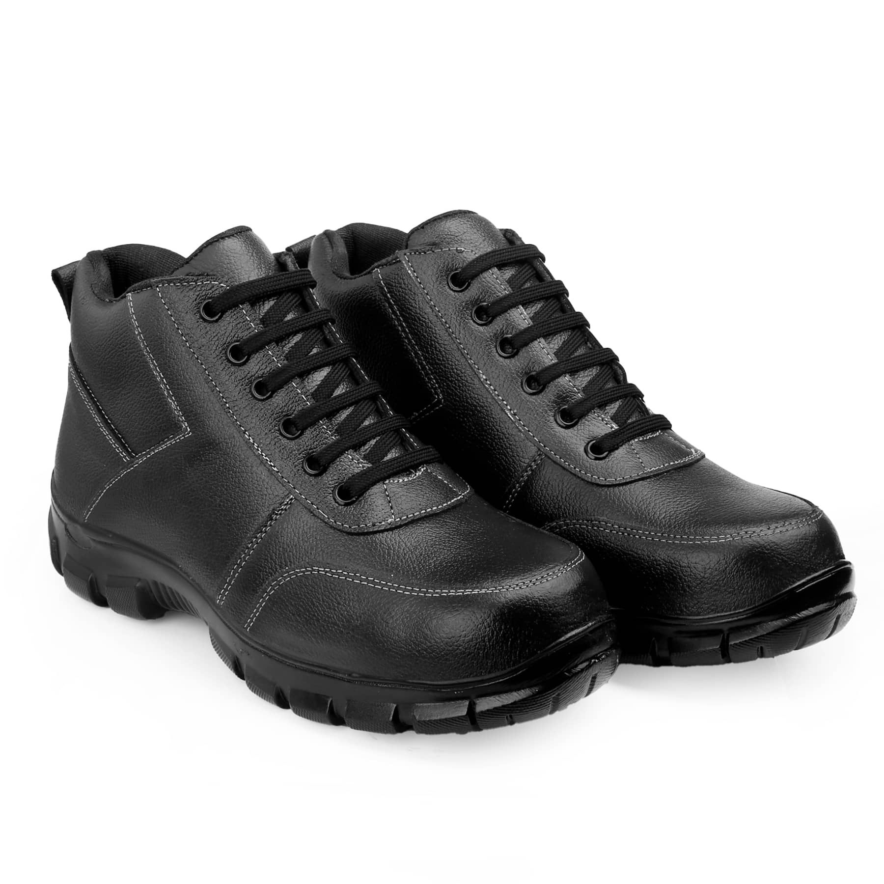 Enrich Field Sporty Black Safety Shoes