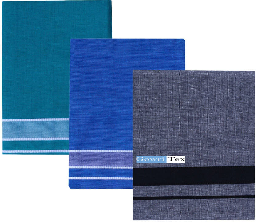 GOWRI TEX Cotton Blend Men's Dhoti Multicolor ( Pack of 3 ) GOWRI TEX Cotton Blend Men's Dhoti Multicolor ( Pack of 3 )