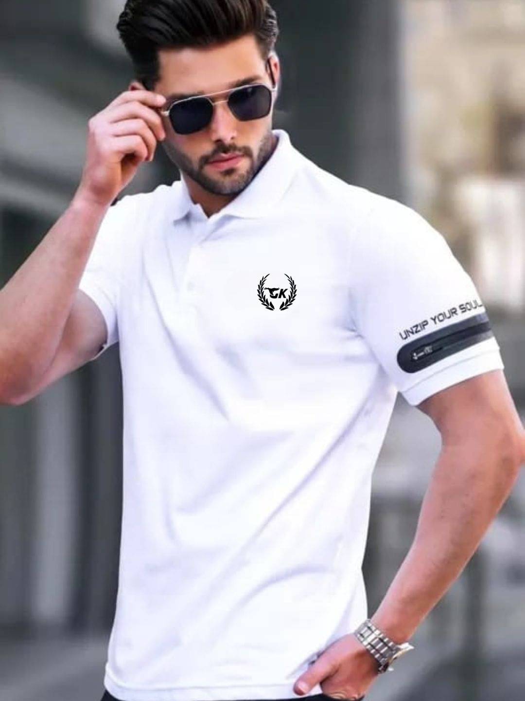 Garimaknitwear Pack of 1 Cotton Blend Regular Fit Solid Half Sleeves Men's Polo T Shirt ( White ) Garimaknitwear Pack of 1 Cotton Blend Regular Fit Solid Half Sleeves Men's Polo T Shirt ( White )