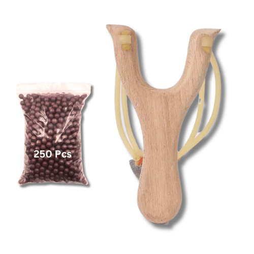     			INDIAN SLINGSHOT™ High Quality Children's Toy Wooden Slingshot for Outdoor Shooting | Target Practice Catapult Gulel Durable for Kids, Beginner for Outdoor Games for Hiking & Camping (Set of 1)