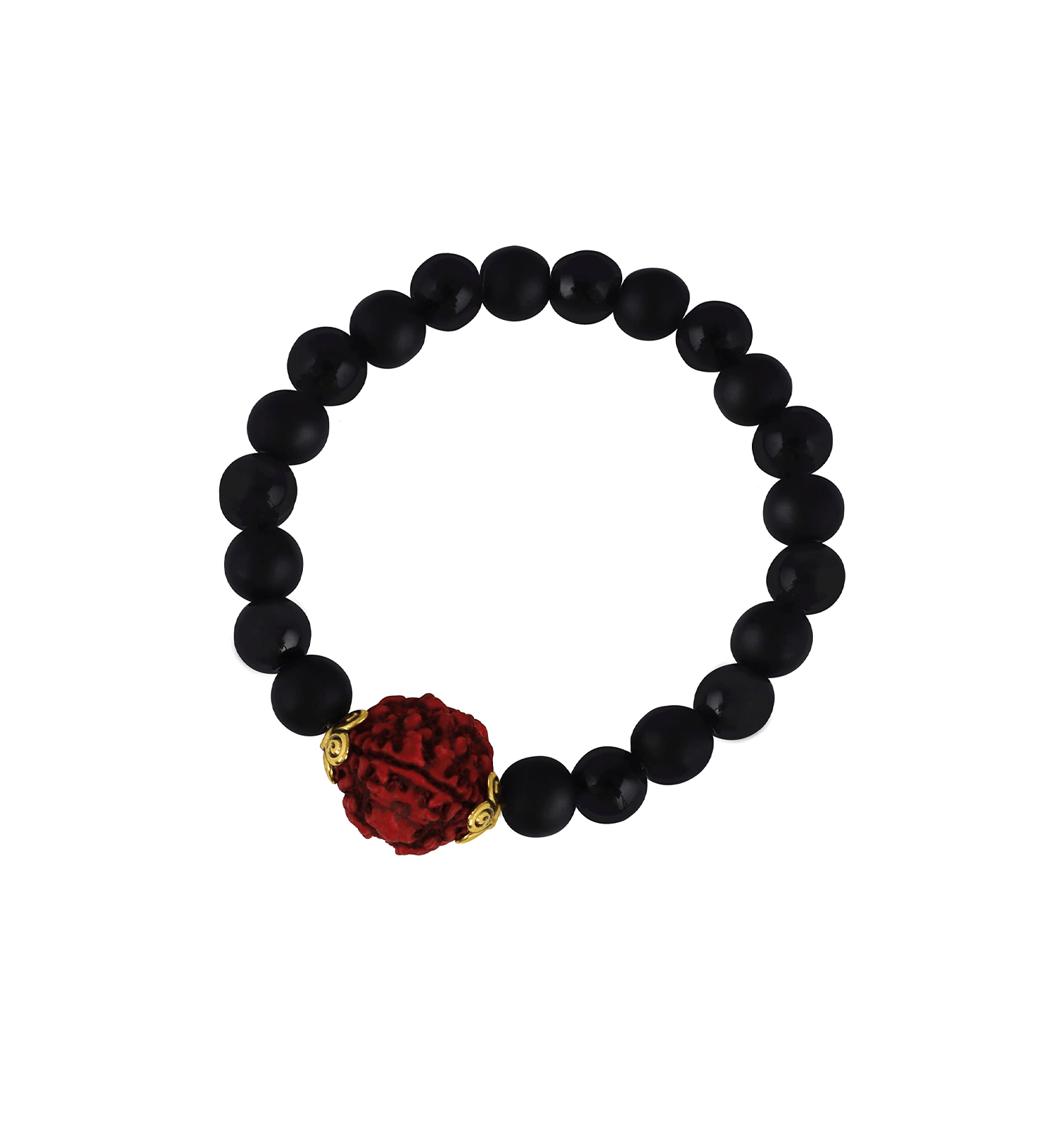    			JFL - Jewellery For Less Black Bracelet ( Pack of 1 )