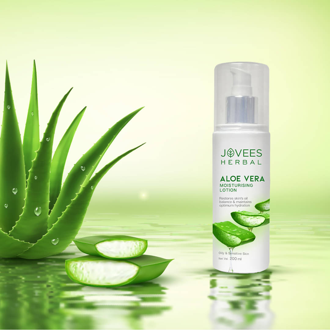 Jovees Herbal Aloe Vera Moisturising Lotion With Sandal Oily Sensitive Skin, 200ml (Pack of 1) Jovees Herbal Aloe Vera Moisturising Lotion With Sandal Oily Sensitive Skin, 200ml (Pack of 1)