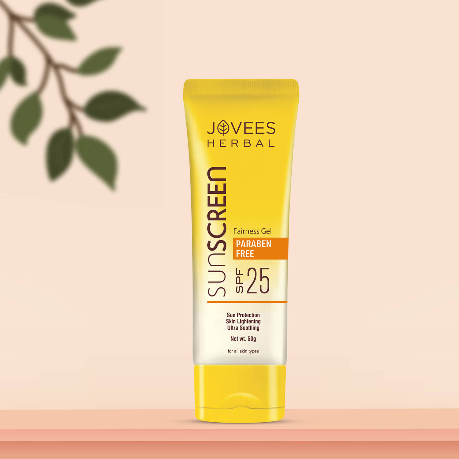 Jovees Herbal Fairness gel Sunscreen SPF 25 Oily & Combination Skin 50g (Pack of 1)