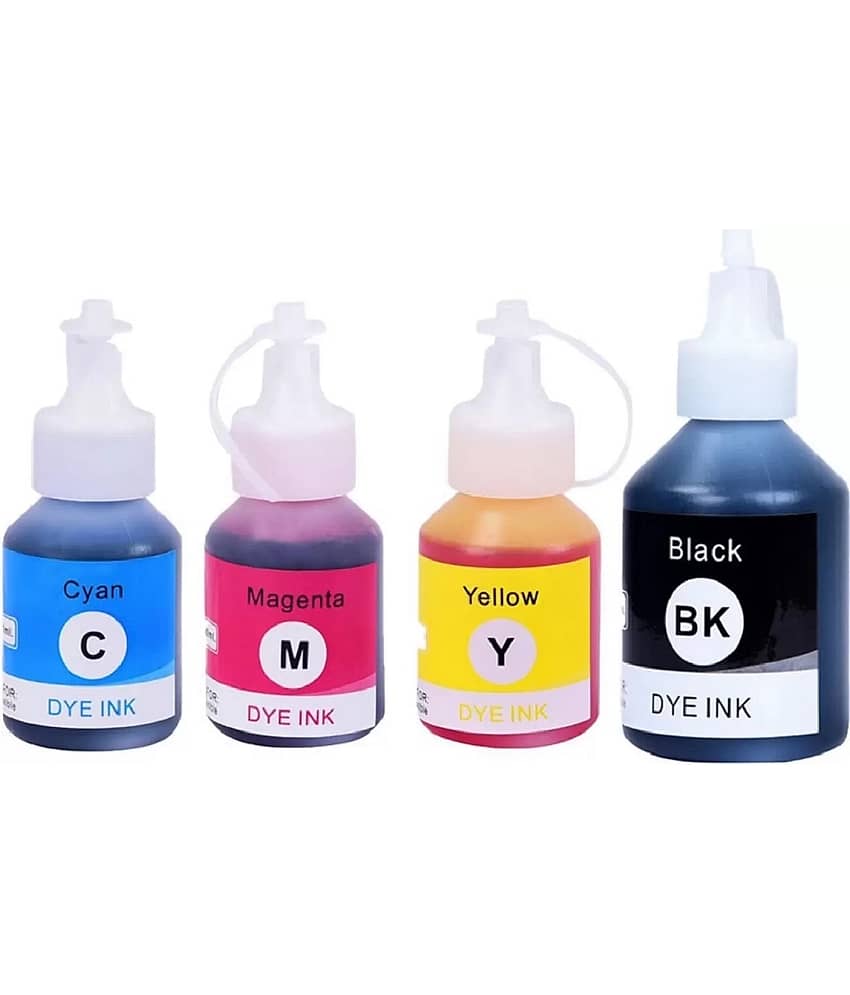 KALAR BROTHER BT5000 & BT60D BK Multicolor Pack of 4 Cartridge for Use with Brother DCP-T300,DCP-T500W,DCP-T700W,DCP-T800W inkjet printer