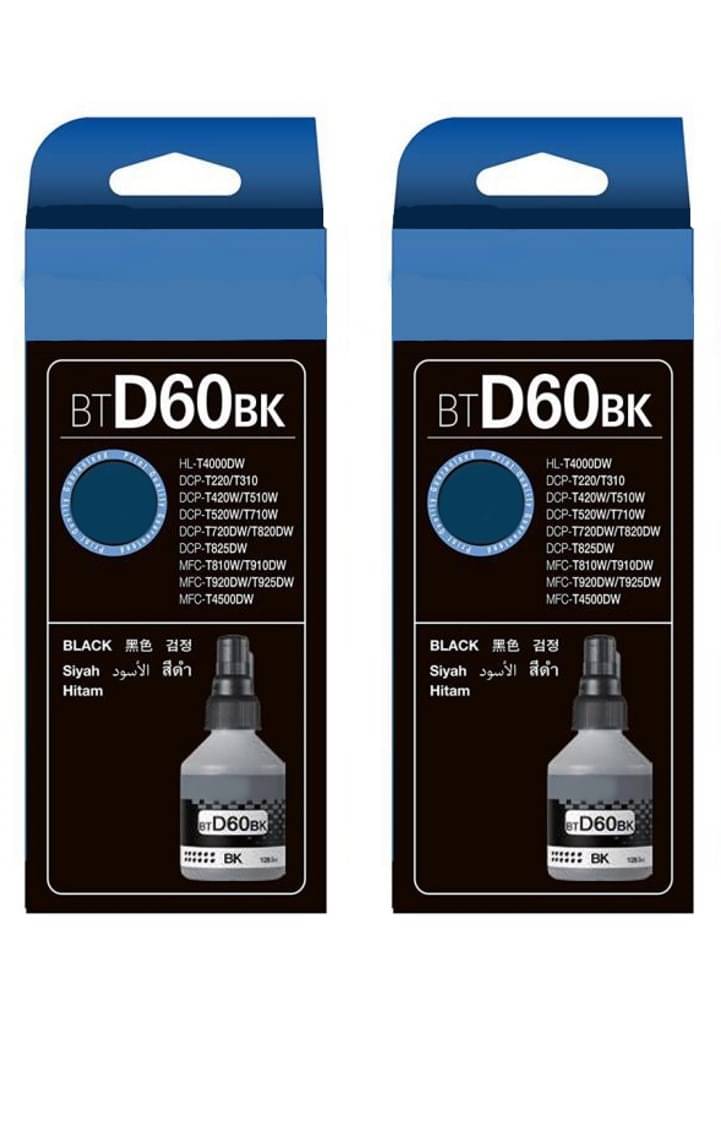     			KALAR BROTHER Ink For BT-D60BK Black Pack of 2 Cartridge for T220,T420,T520,T820, T310,T510,T710,T910,T4500,T920,T4000