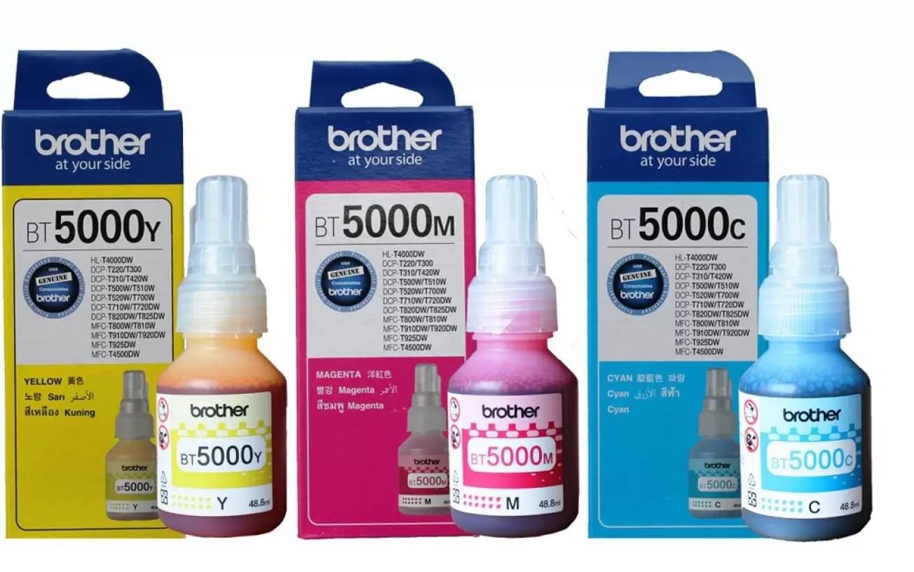     			KALAR Ink For Brother BT5000 (C/Y/M) Multicolor Pack of 3 Cartridge for DCP-T220, DCP-T420W, DCP-T820DW, MFC-T920DW, DCP-T310, MFC-T910DW