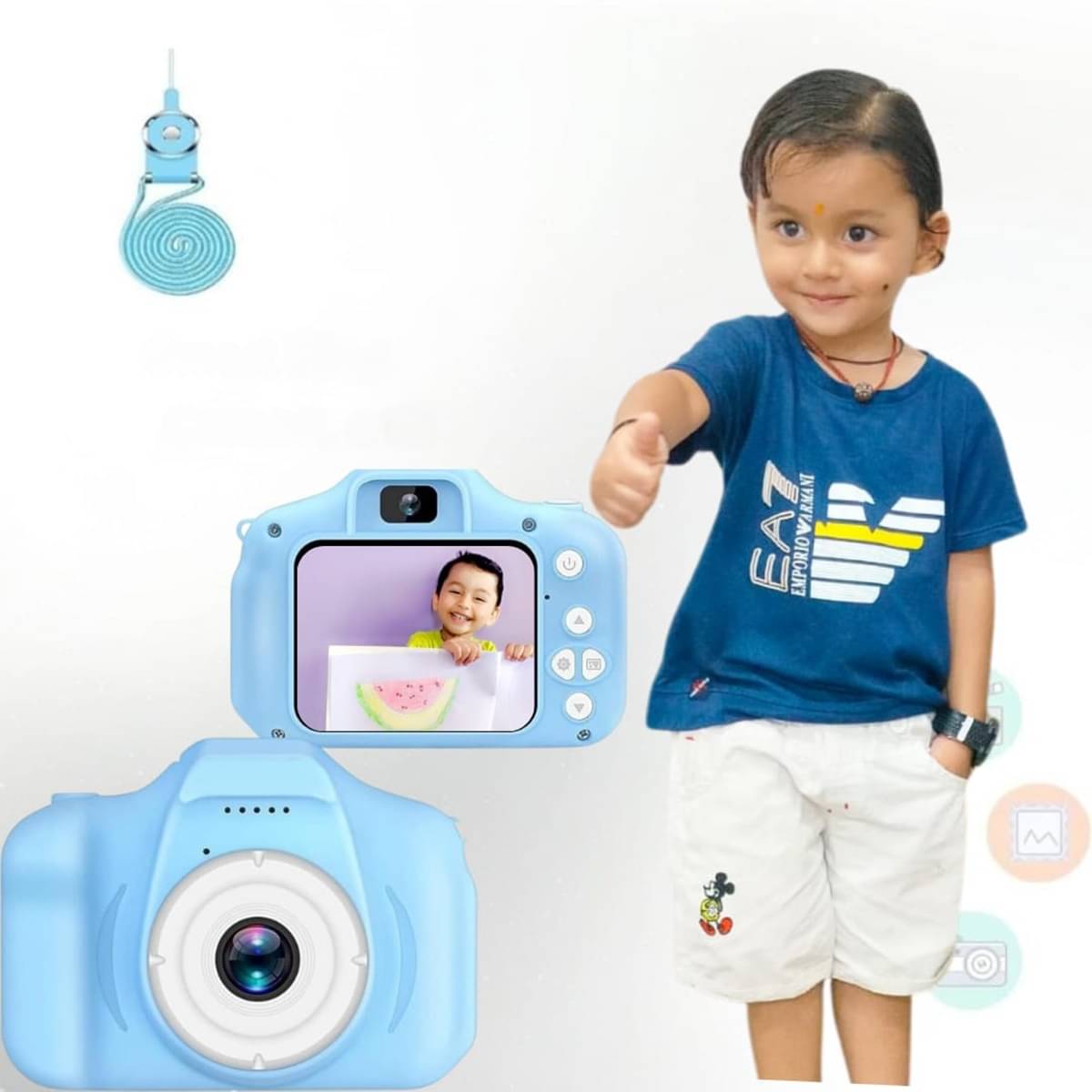     			Kaash collections Kids Camera for Girls Boys | Digital Selfie Camera Toy for Kids,13MP 1080P HD Digital Video Camera for Toddlers Birthday Gift