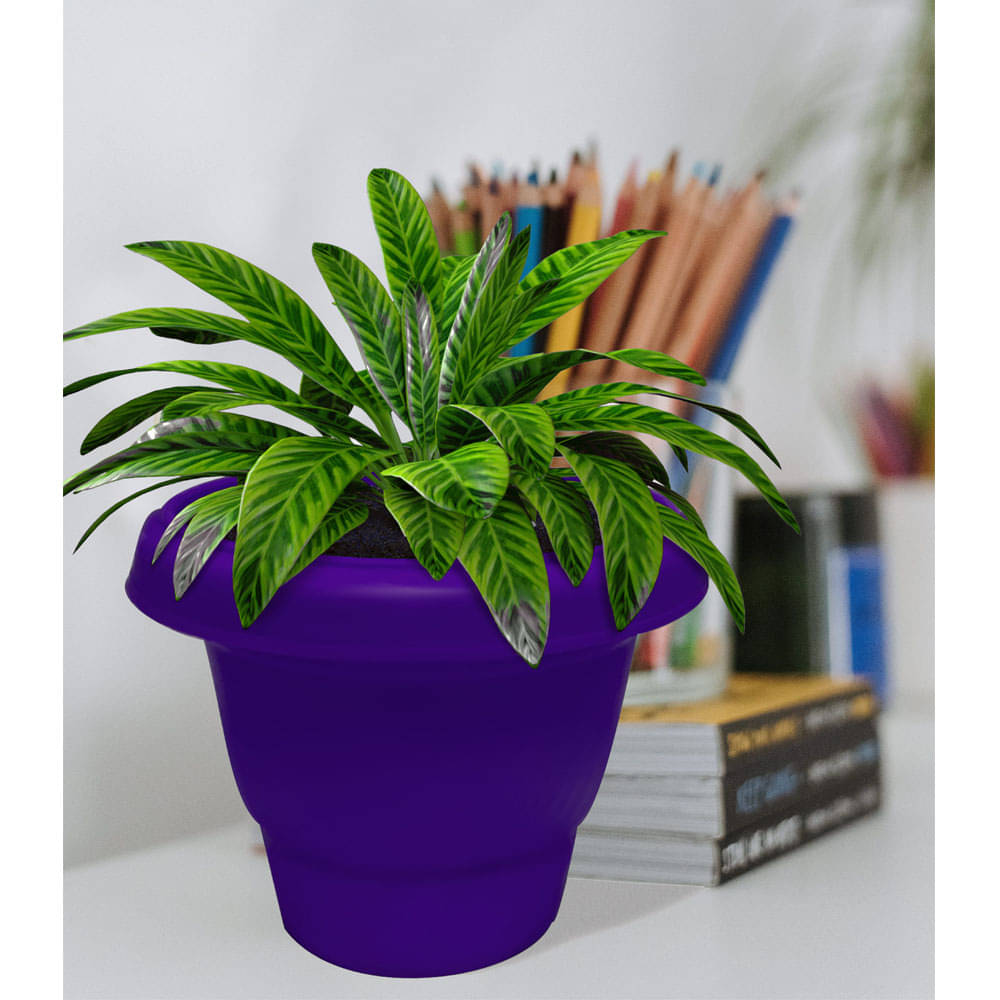     			PHILOSHOP Plastic Flower Pots for Home Decoration Indoor Plant Pots Gardening Pots (Pack of 1 - Any-Multicolor)
