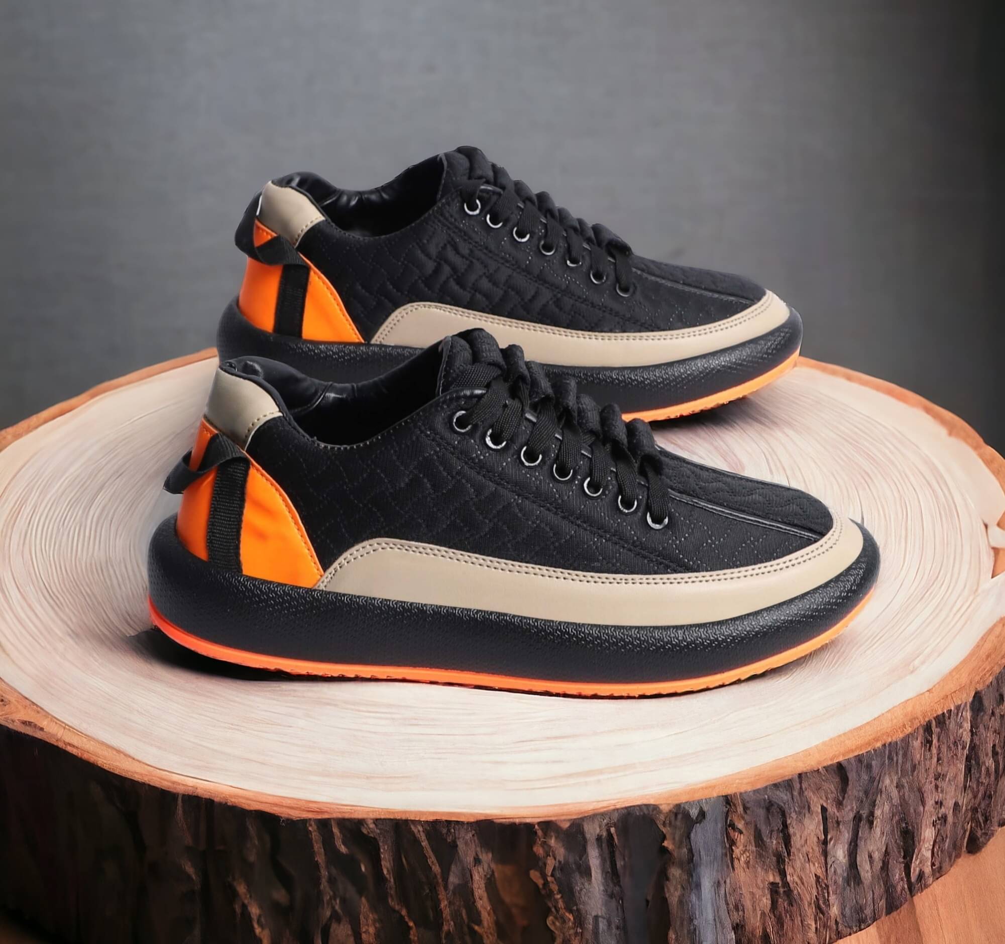     			RYKO Black Men's Lifestyle Shoes