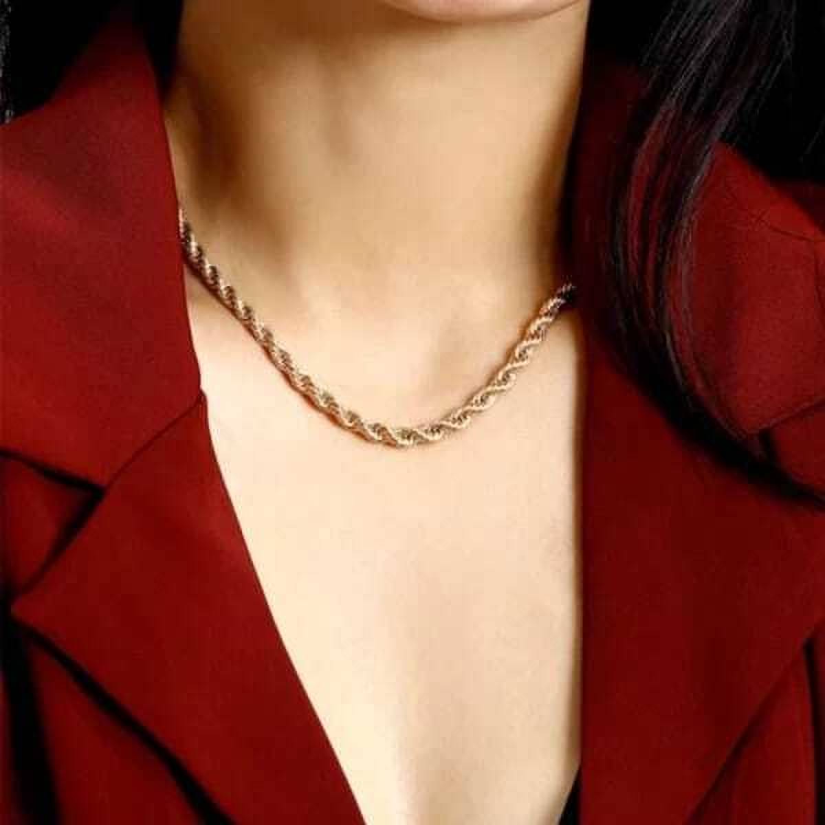     			Rhosyn Gold Brass Necklace ( Pack of 1 )