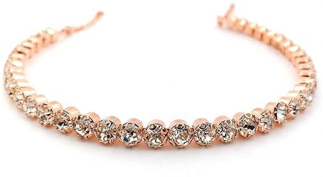     			Rhosyn Rose Gold Brass Necklace ( Pack of 1 )
