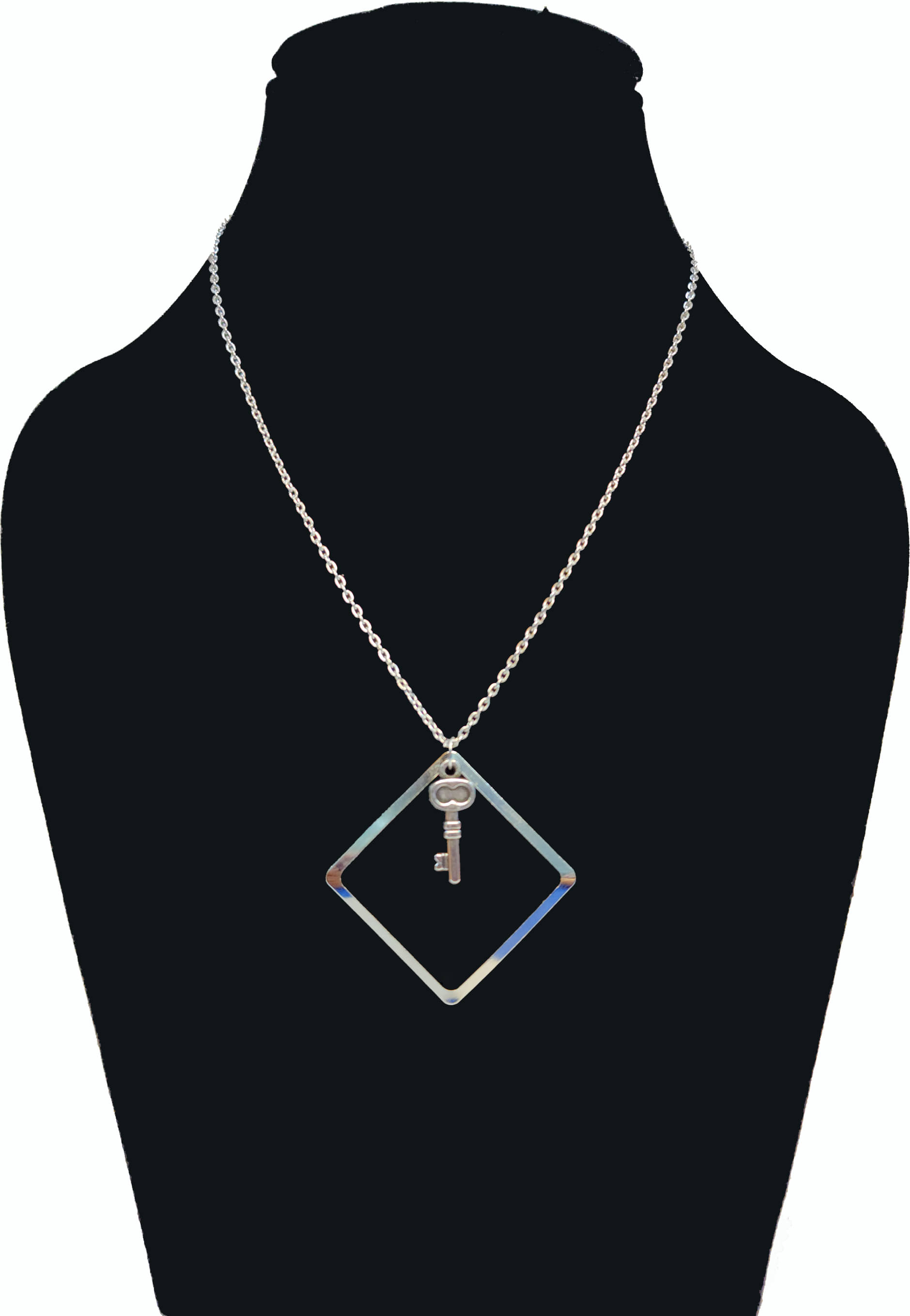     			Rhosyn Silver Alloy Necklace Set ( Pack of 1 )