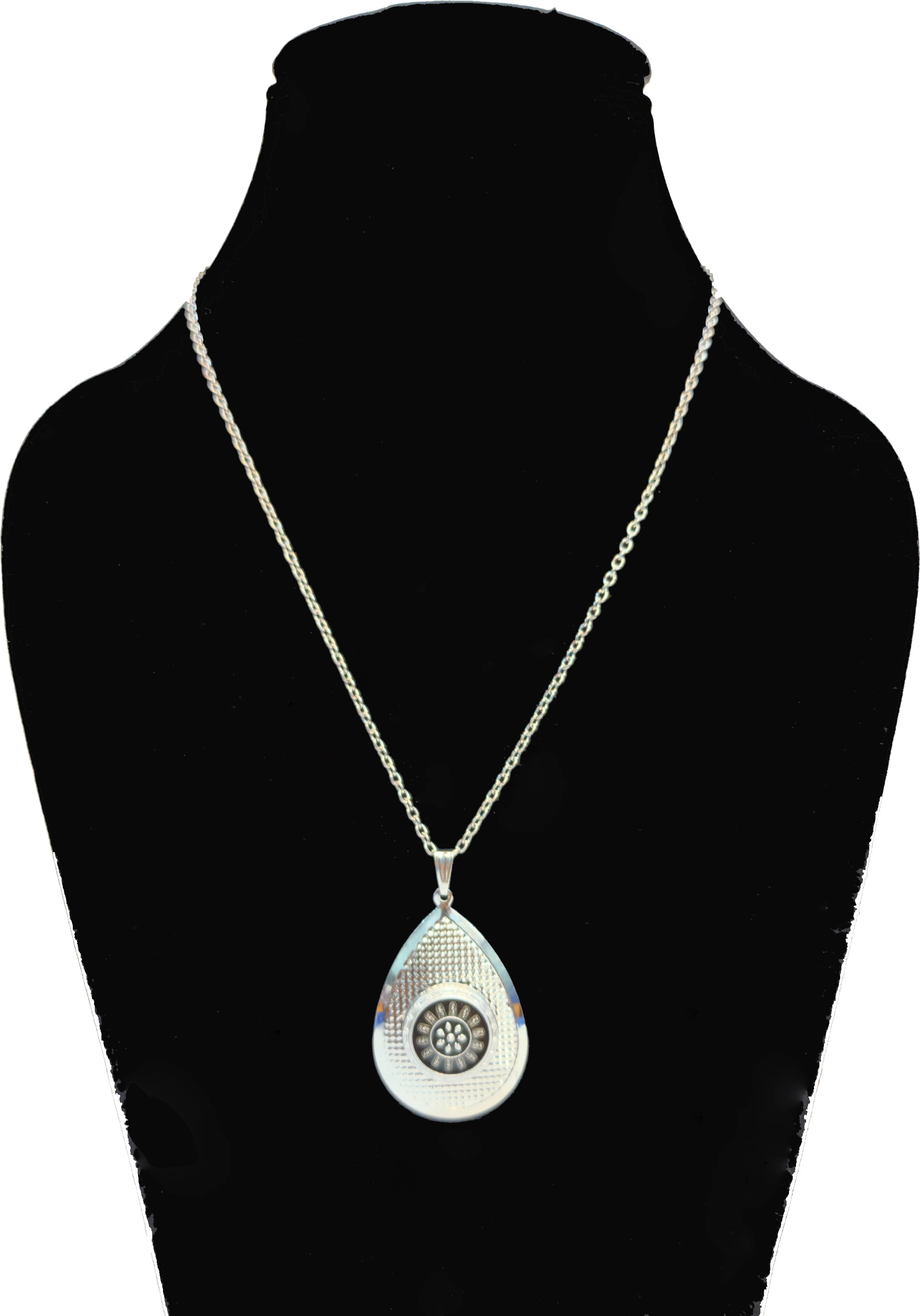     			Rhosyn Silver Alloy Necklace Set ( Pack of 1 )