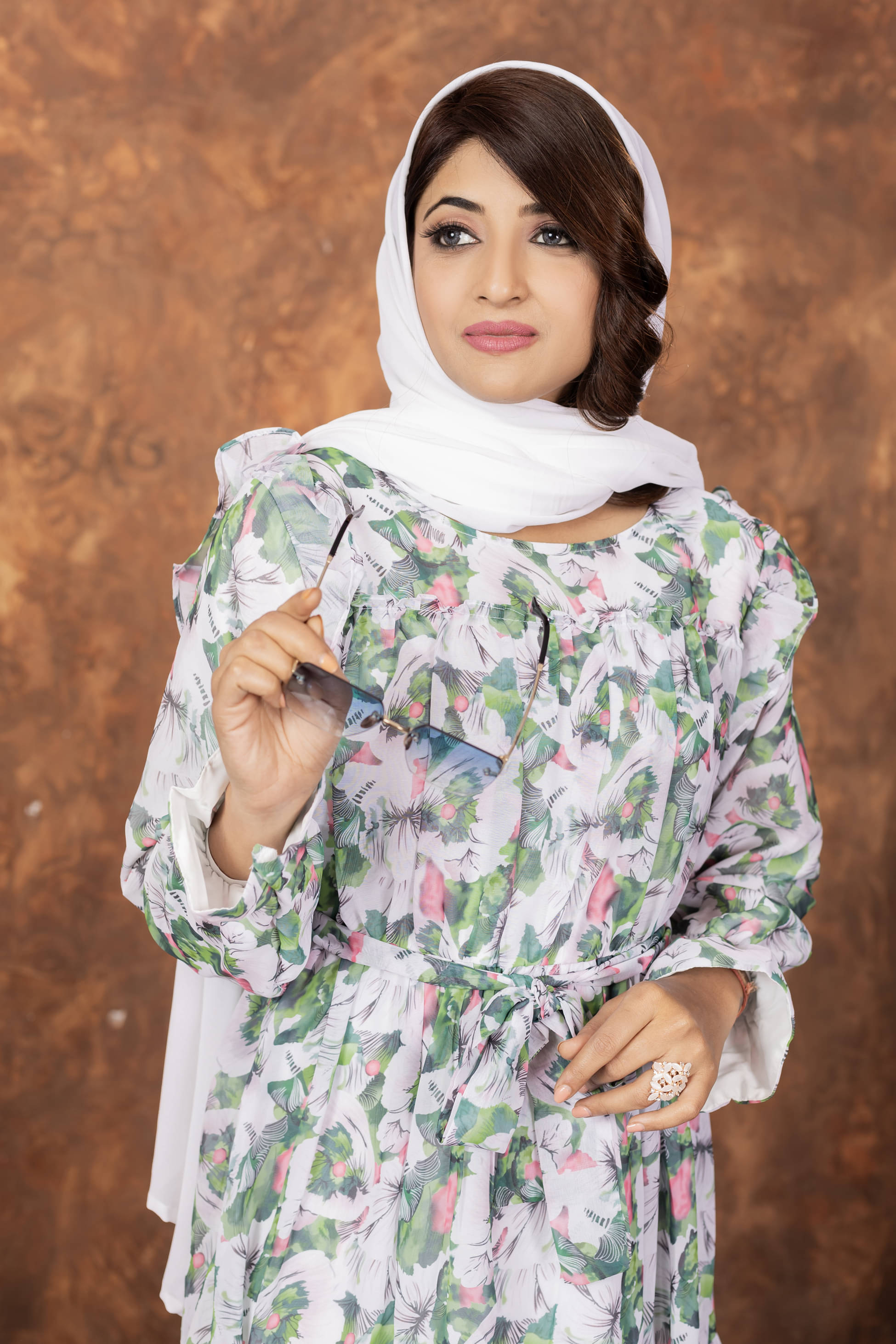     			SARINKU Georgette Burqa without Hijab Green ( Pack of 1 )