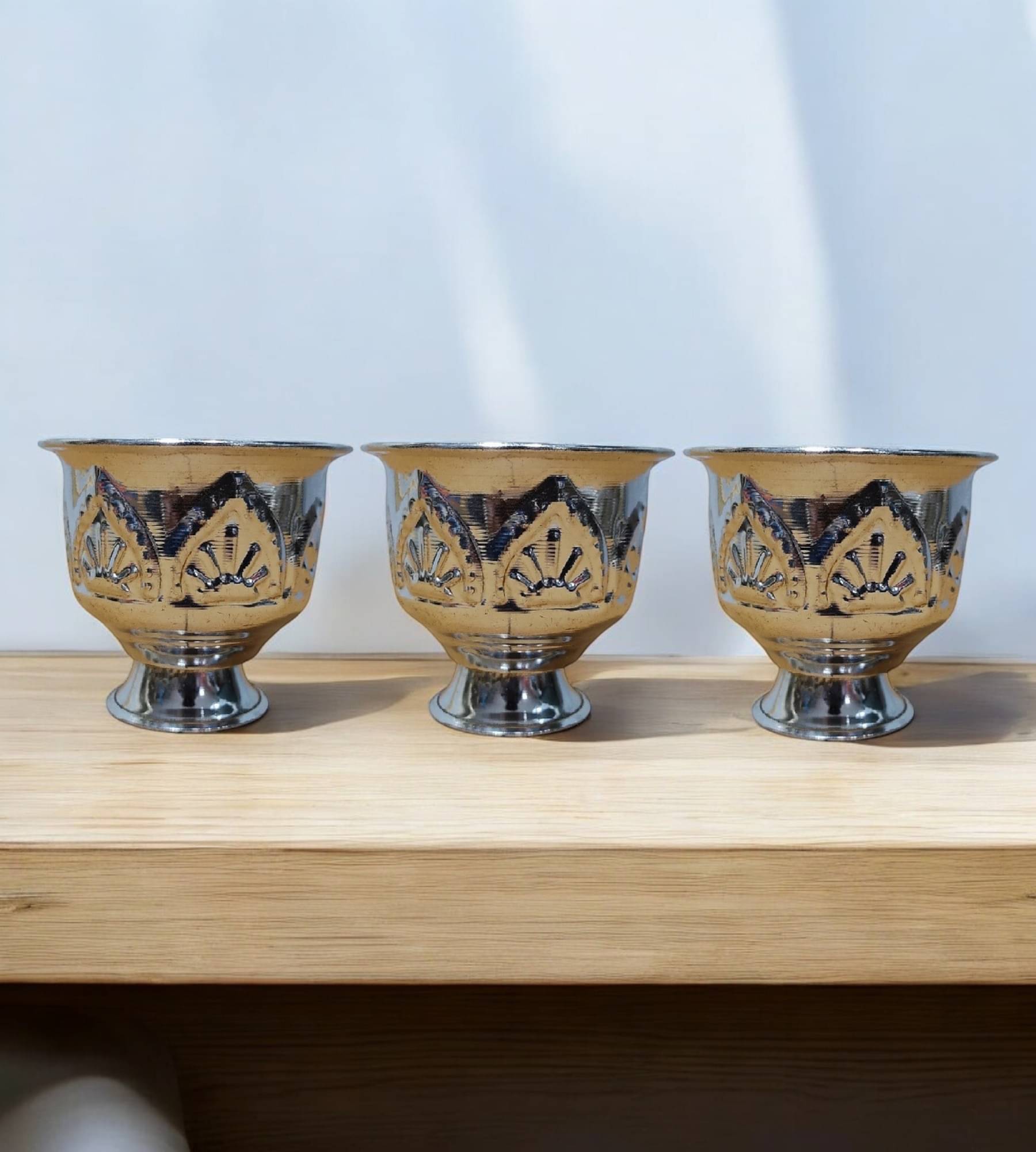 Sigaram Pooja Bowl Pack of 3 Kum Kum Cup ( Pack of 3 )     			Sigaram Pooja Bowl Pack of 3 Kum Kum Cup ( Pack of 3 )