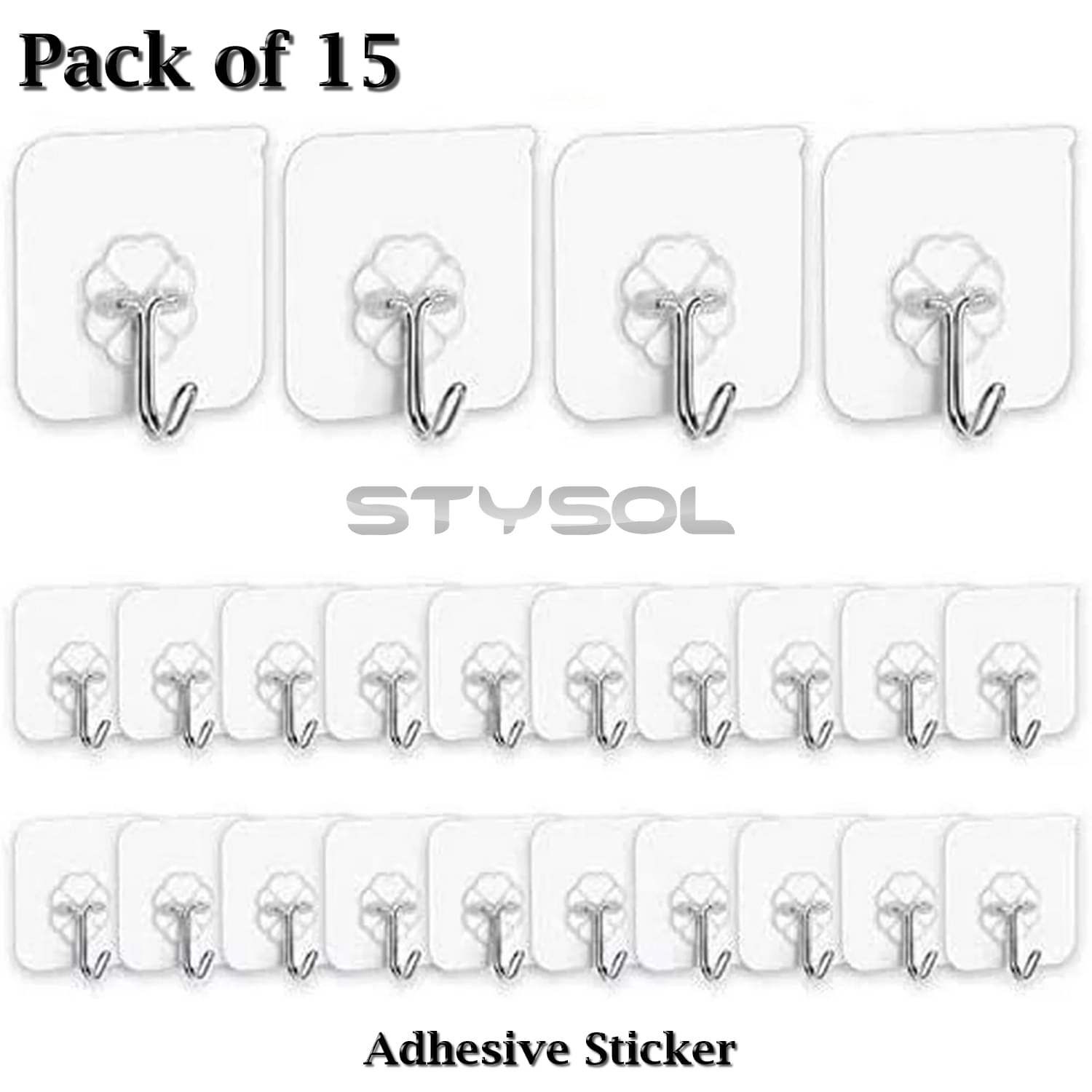     			Stysol Closet Organizers ( Pack of 15 )