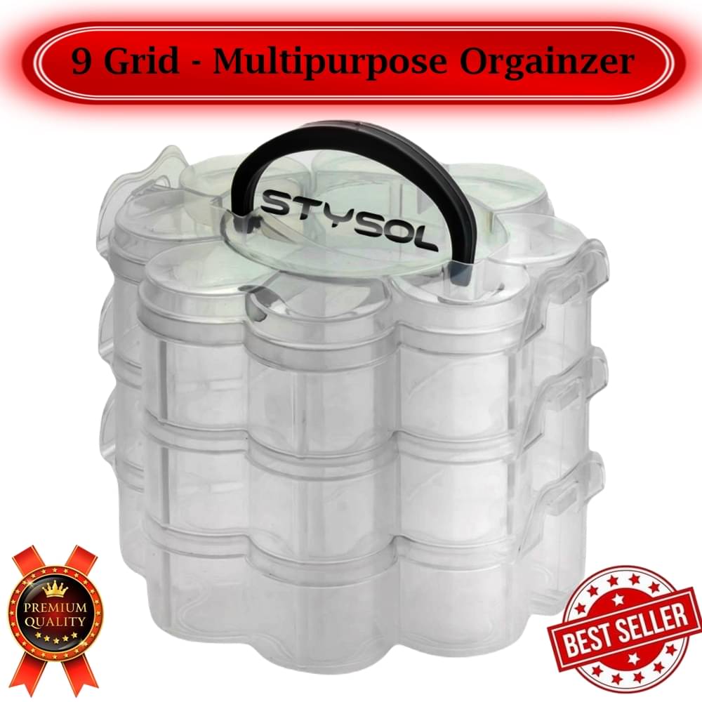 Stysol Multipurpose Small Item Storage Box For Jewellery, Cosmetic Items, Earrings, ETC Multipurpose Organizer Storage Box Stysol Multipurpose Small Item Storage Box For Jewellery, Cosmetic Items, Earrings, ETC Multipurpose Organizer Storage Box