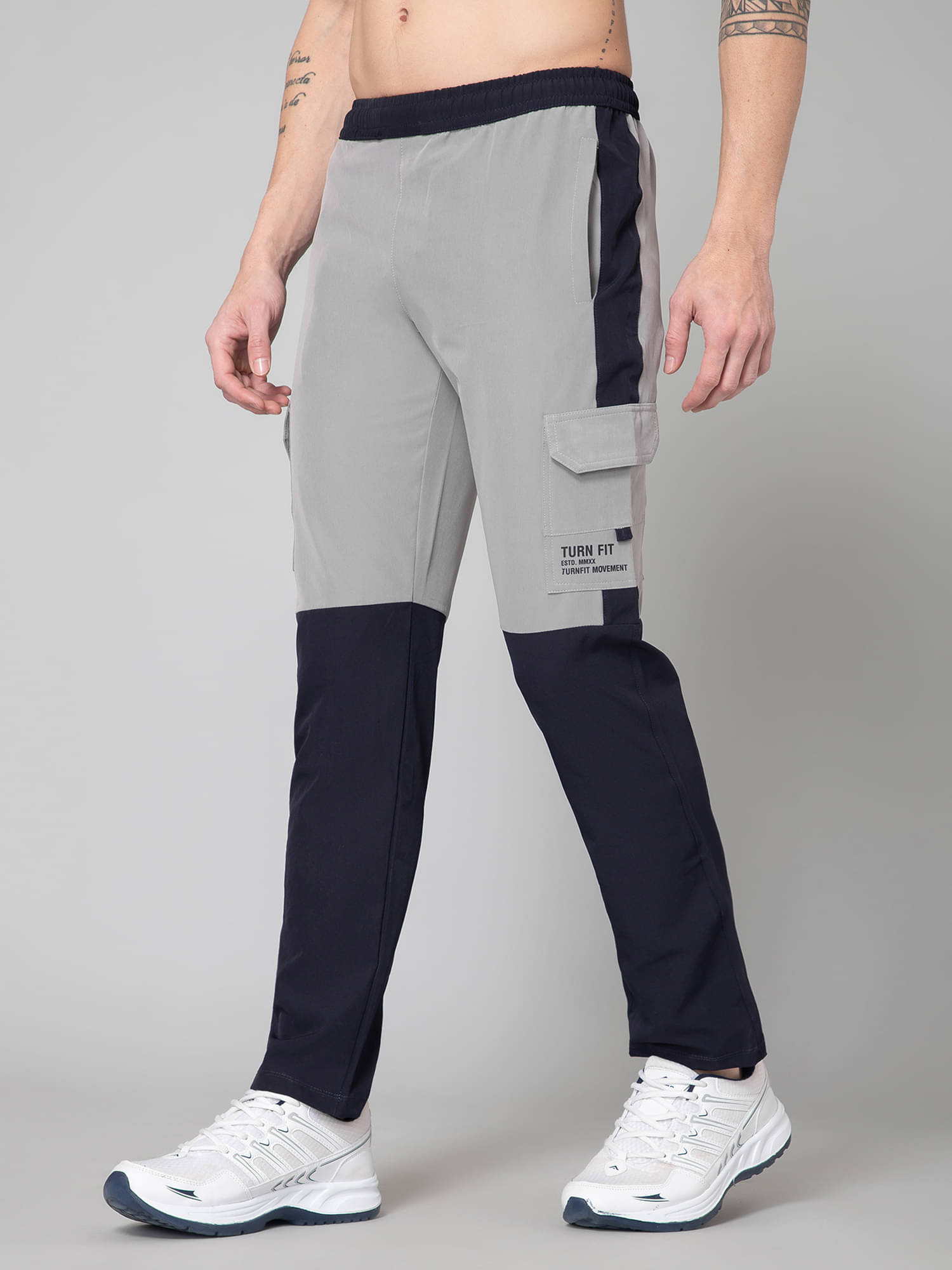     			Turnfit Grey Polyester Men's Sports Trackpants ( Pack of 1 )