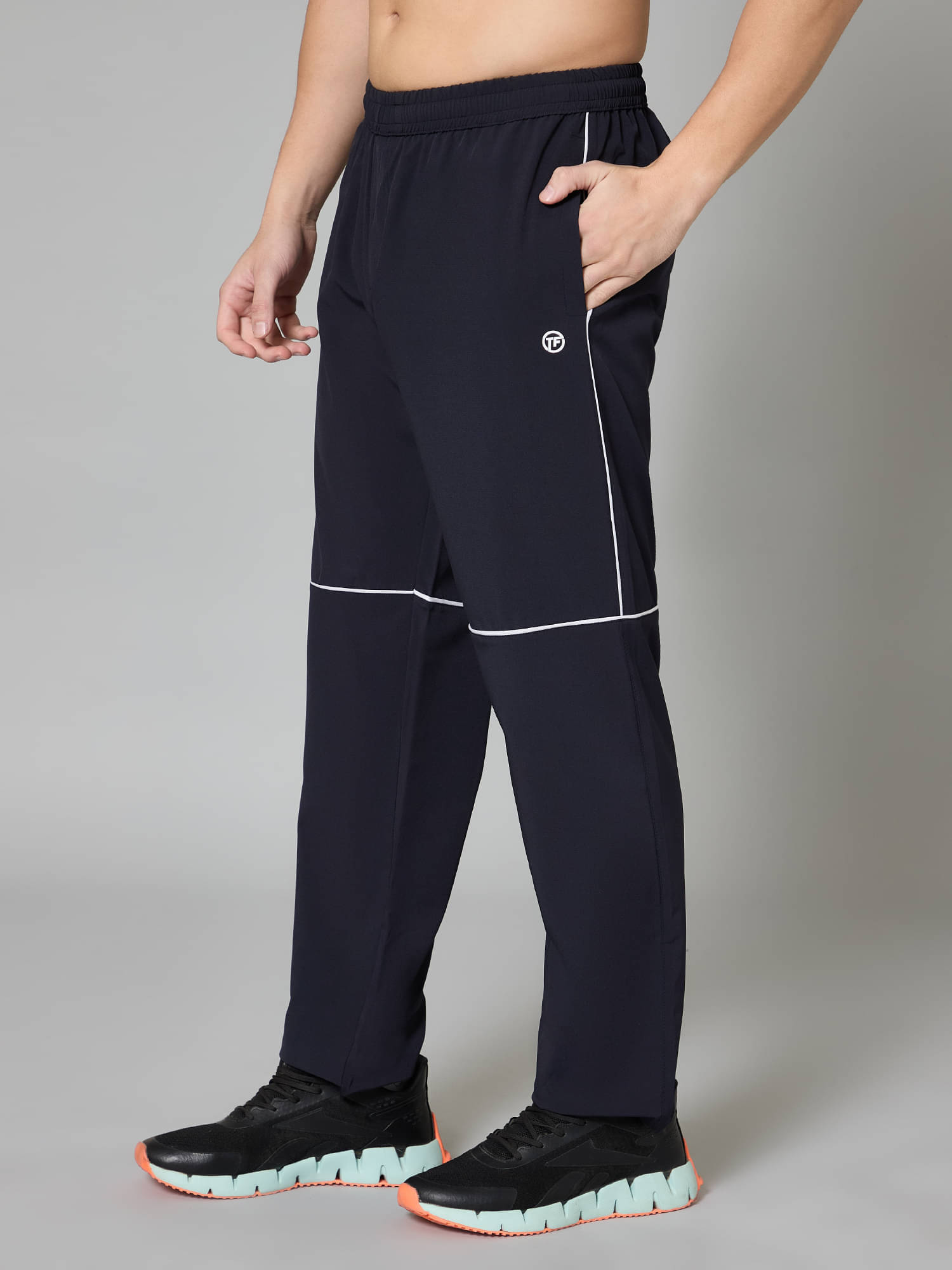     			Turnfit Navy Blue Polyester Men's Sports Trackpants ( Pack of 1 )