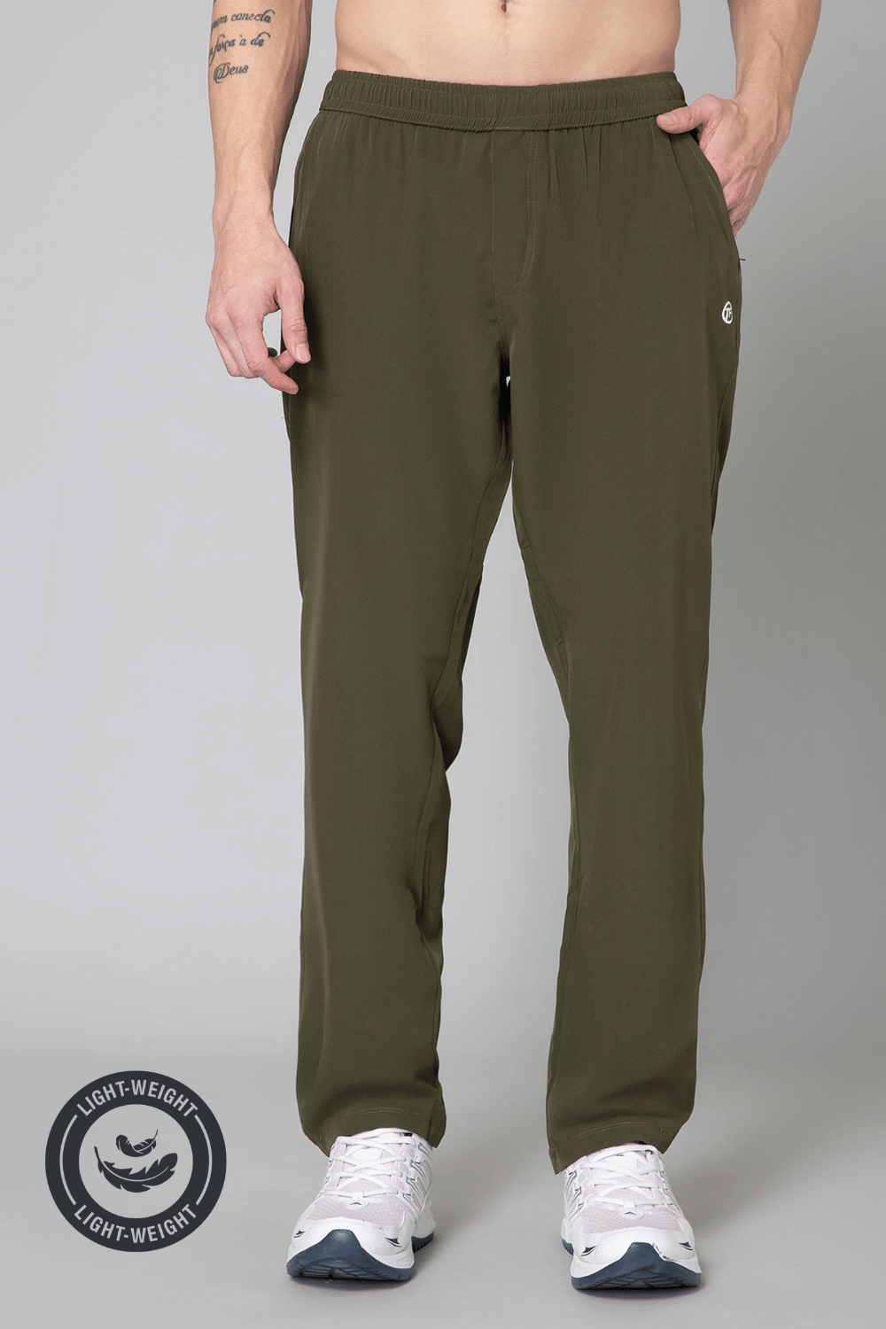     			Turnfit Olive Green Polyester Men's Sports Trackpants ( Pack of 1 )