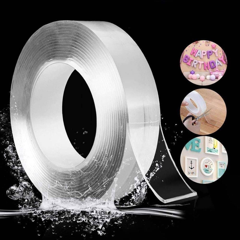     			Villy Transparent Double Sided Nano Tape ( Pack of 1 )