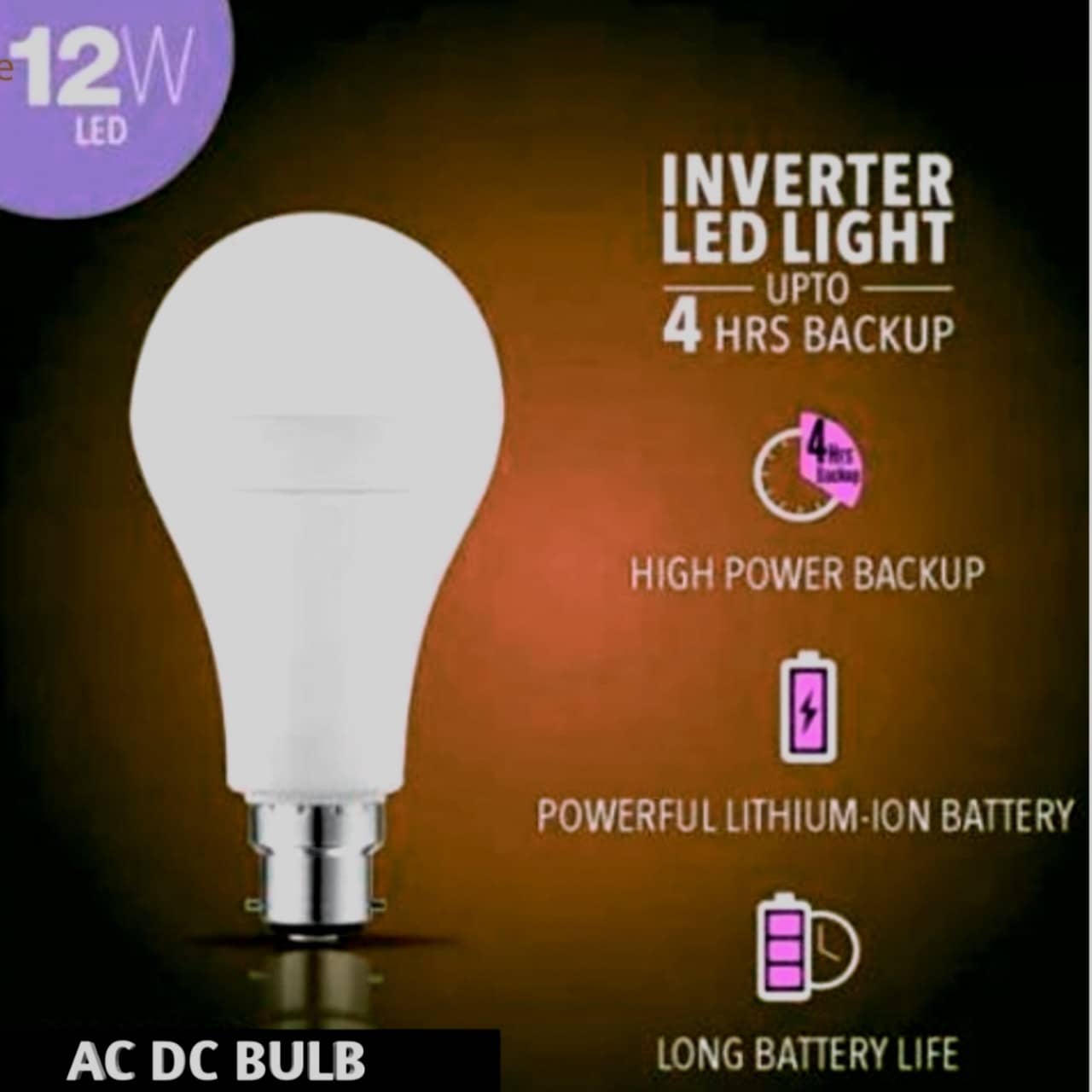 ZESTRUM 12W White Emergency Light ( Pack of 1 )