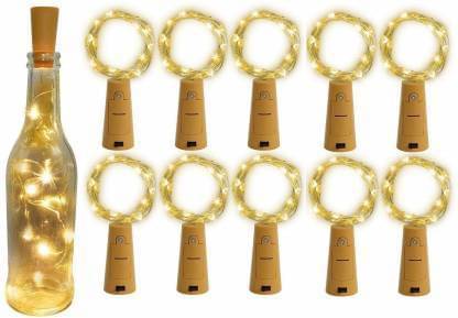     			ZESTRUM Gold 2Mtr Cork light ( Pack of 10 )