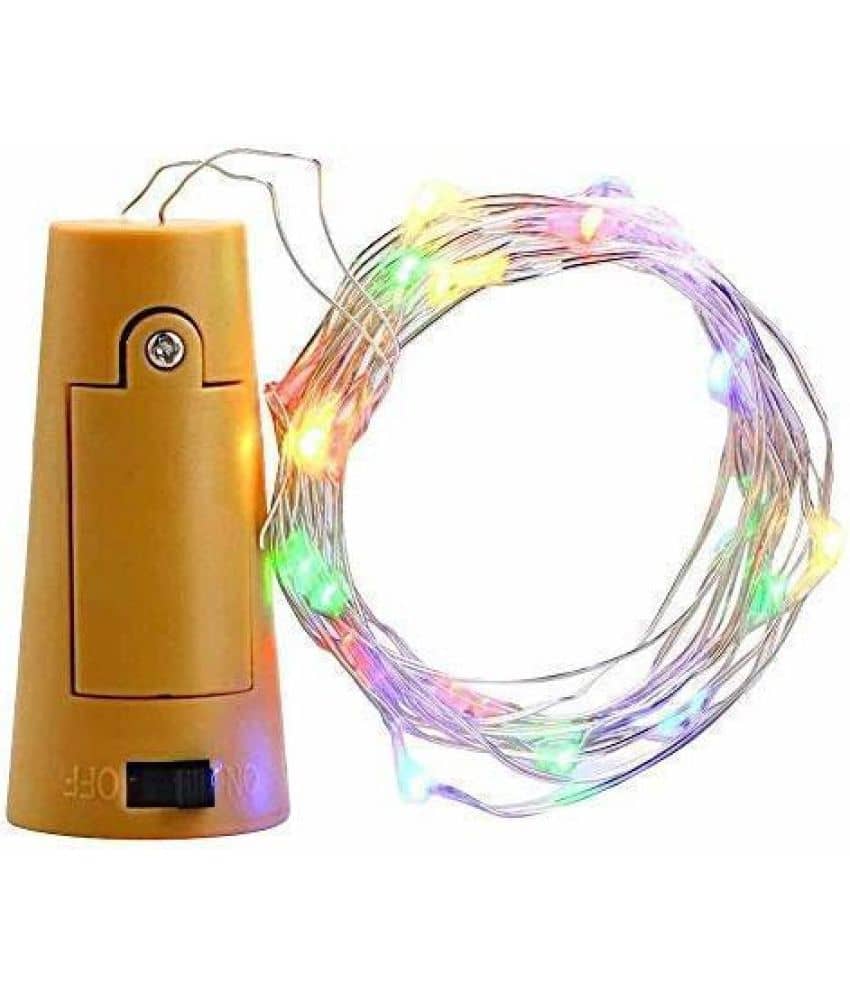 ZESTRUM Multicolor 2Mtr Cork light ( Pack of 1 )