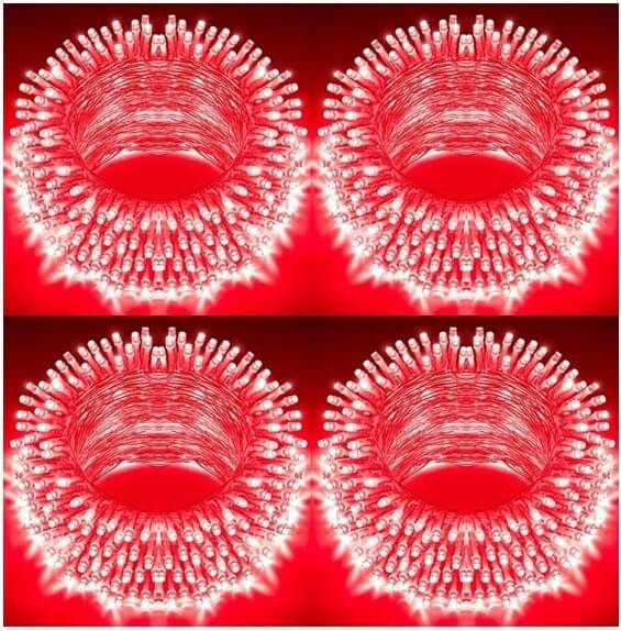     			ZESTRUM Red 11 Mtr String Light ( Pack of 4 )