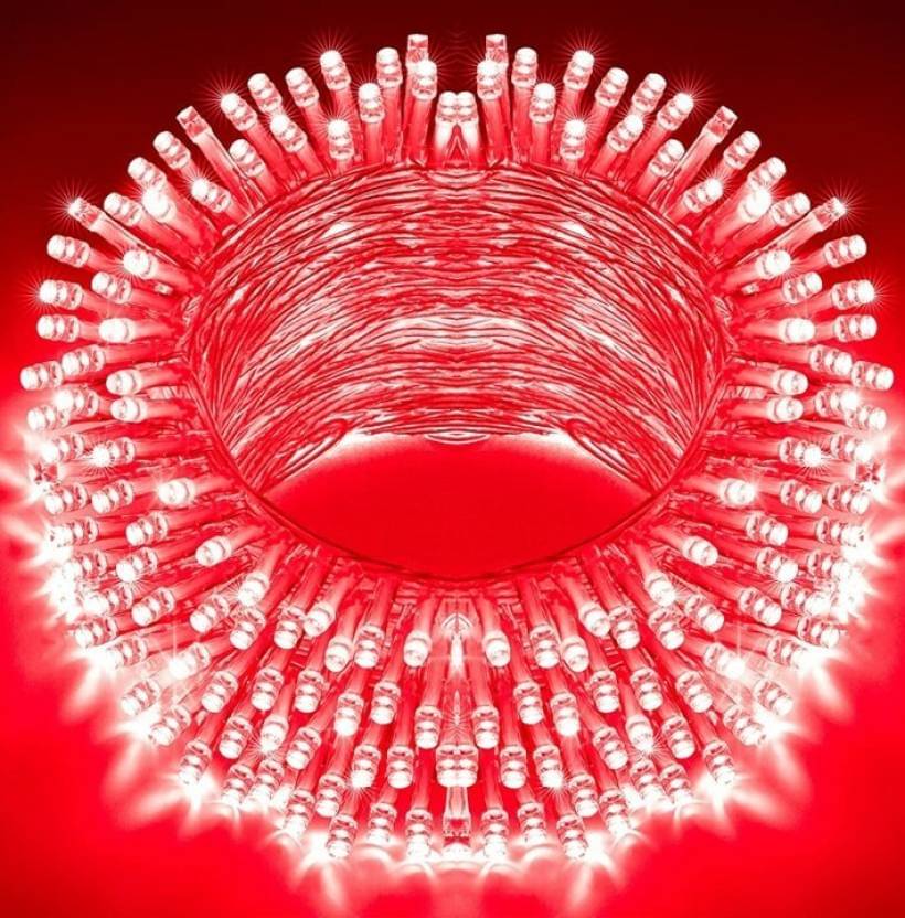     			ZESTRUM Red 11 Mtr String Light ( Pack of 2 )