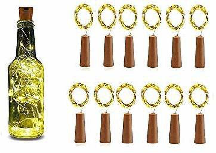     			ZESTRUM Yellow 2Mtr Cork light ( Pack of 12 )