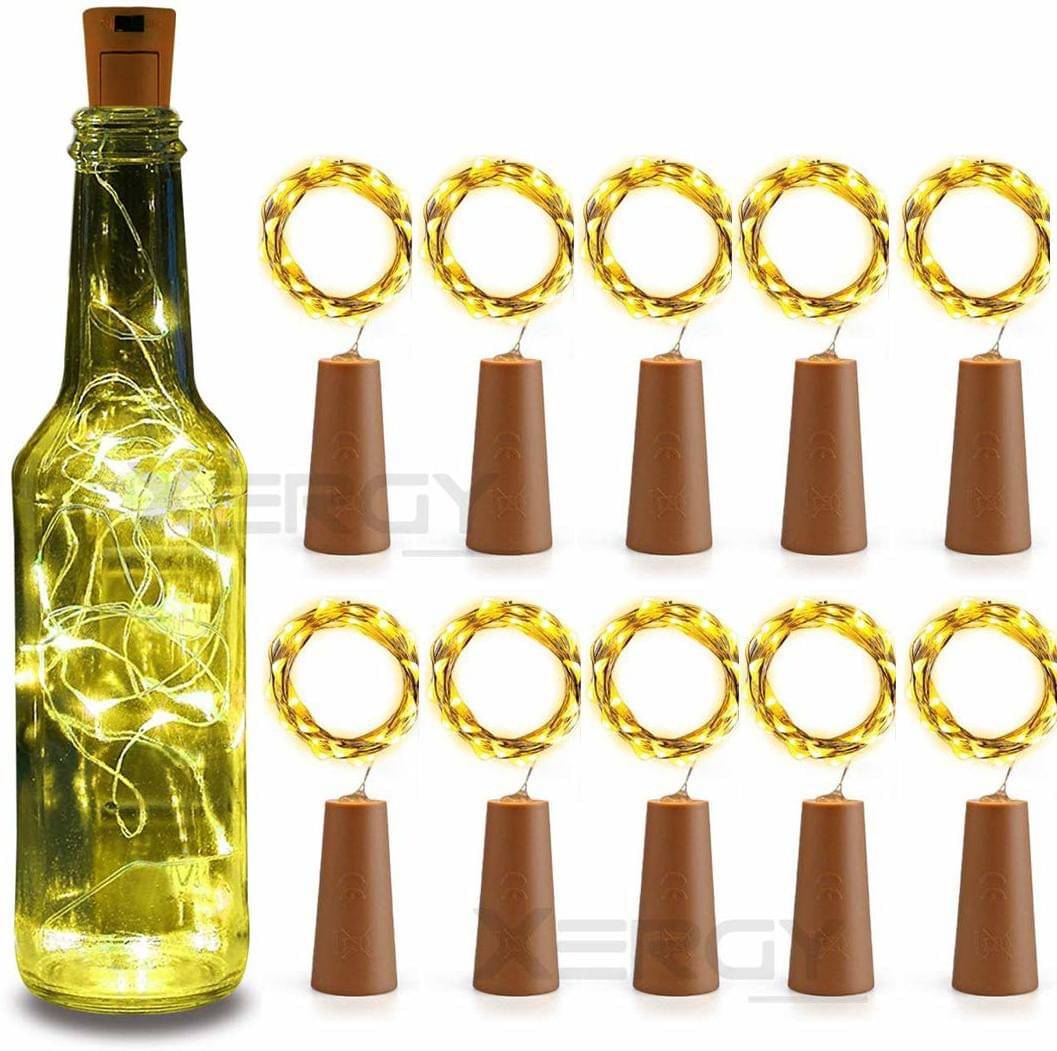    			ZESTRUM Yellow 2Mtr Cork light ( Pack of 10 )